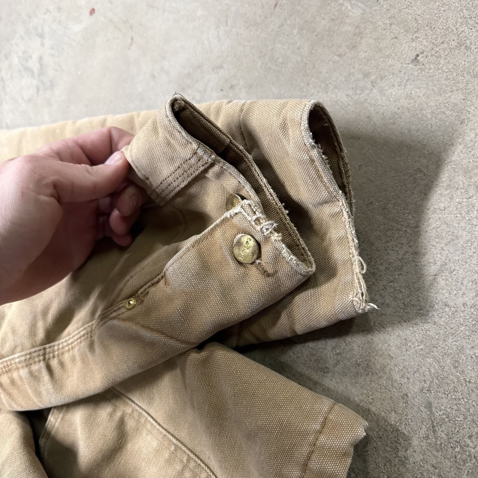 Carhartt Vintage Carhartt Jacket Mens Large Chore Coat Tan C01 BRN Size US L / EU 52-54 / 3 - 6 Thumbnail