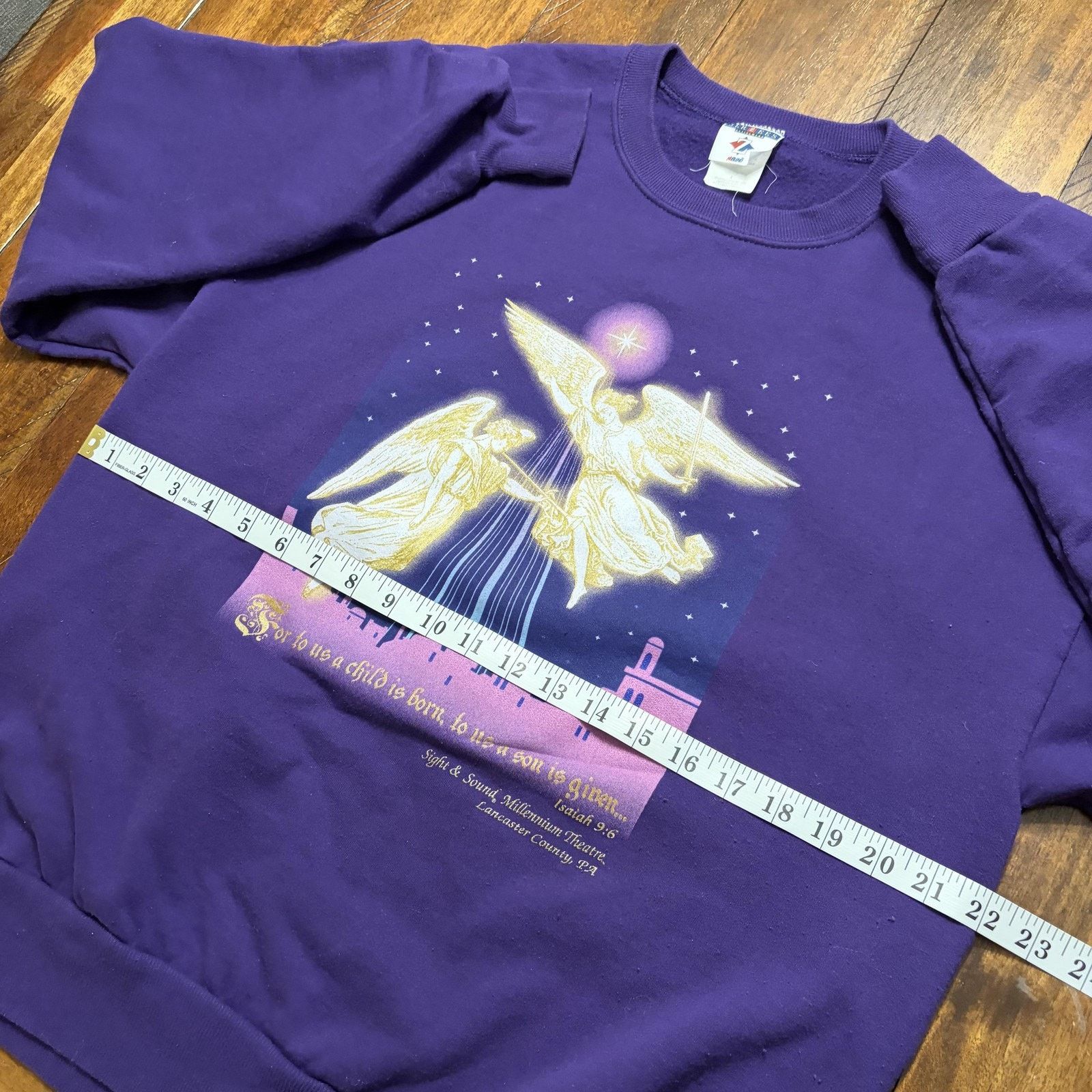 Jerzees Jerzees Sweatshirt L Fleece Angels Christmas Sight & Sound Size US L / EU 52-54 / 3 - 7 Thumbnail