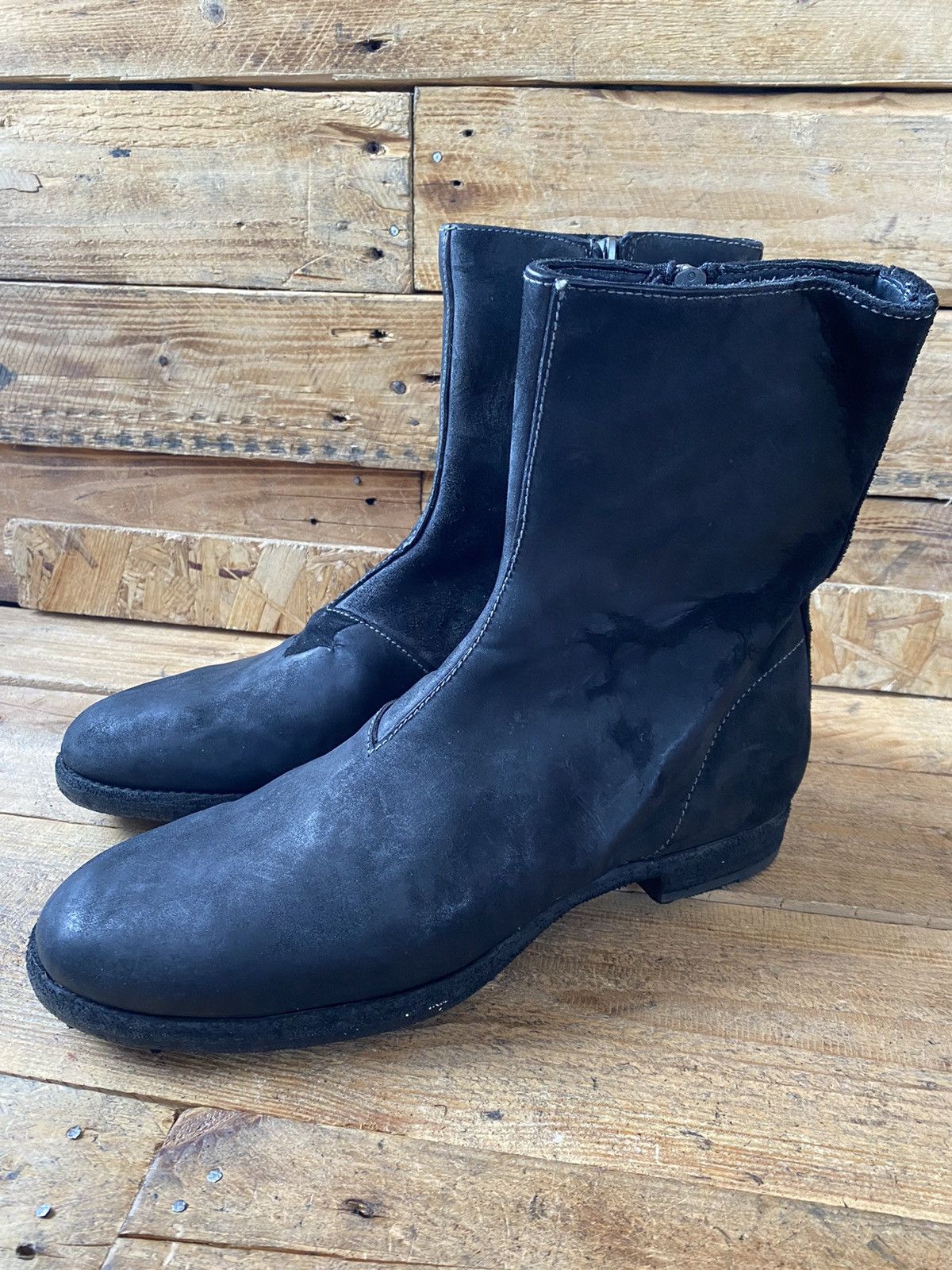 Franceschetti Franceschetti , hand made black leather boots uksz 8 Size US 9 / EU 42 - 5 Thumbnail