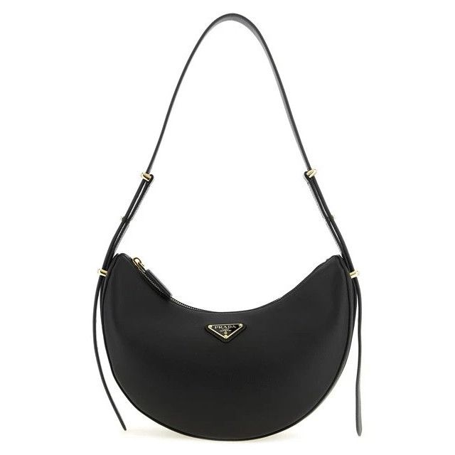 Prada PRADA Arque Small Black Smooth Leather Shoulder Bag New & Au Size ONE SIZE - 1 Thumbnail