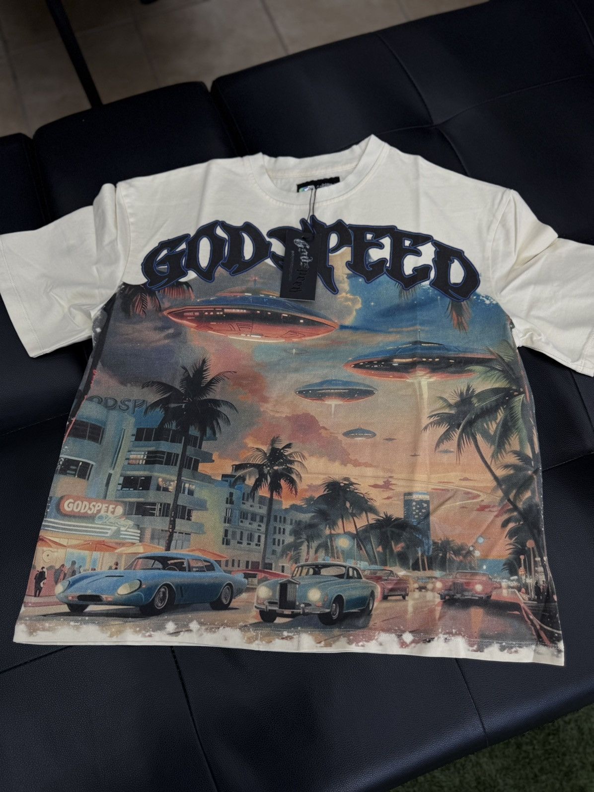 Godspeed Godspeed UFO Miami Tee Shirt Size S (NEW) Size US S / EU 44-46 / 1 - 1 Thumbnail