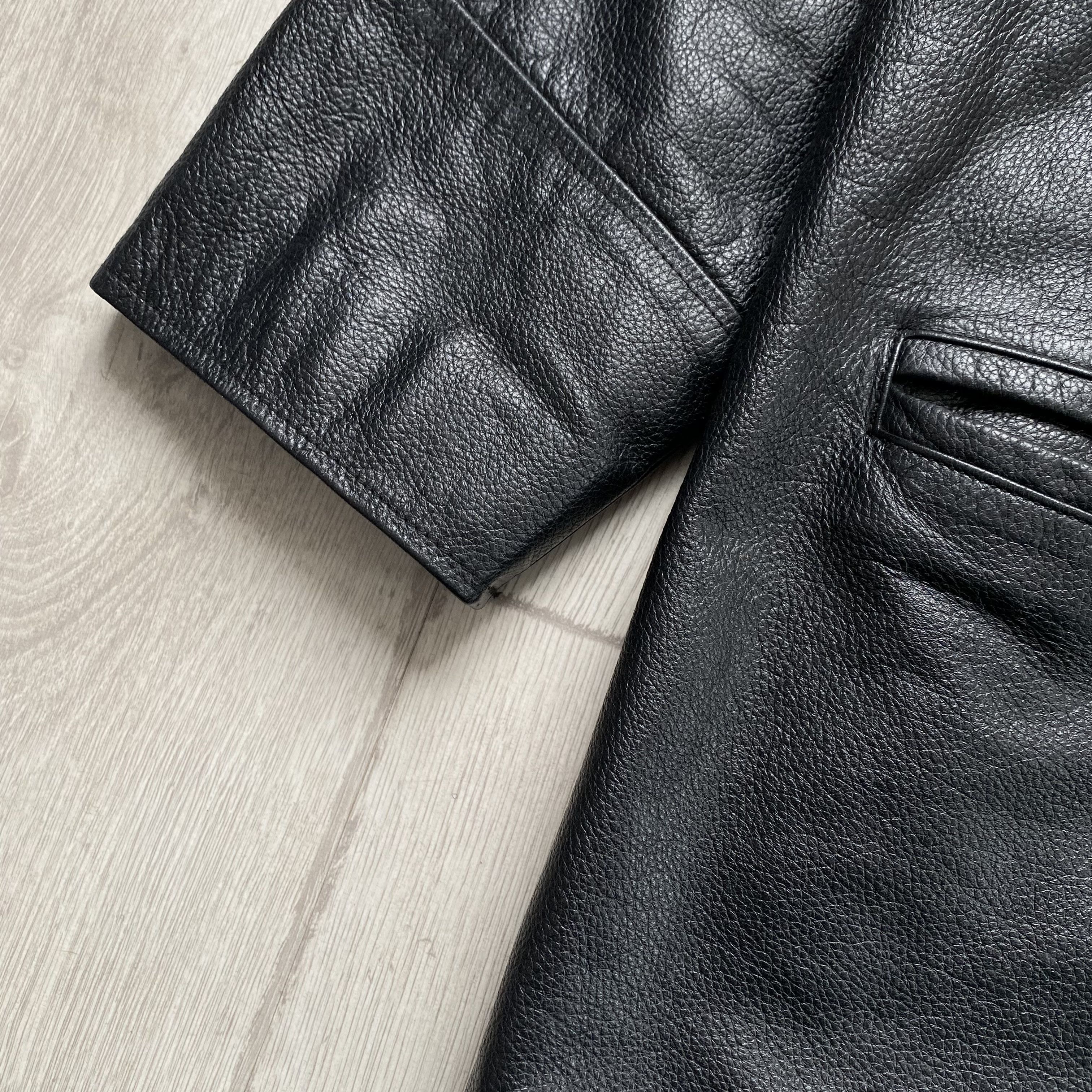 Chevignon Vintage 90s Heavyl Leather Jacket USA Marlboro Chevignon Size US M / EU 48-50 / 2 - 7 Thumbnail