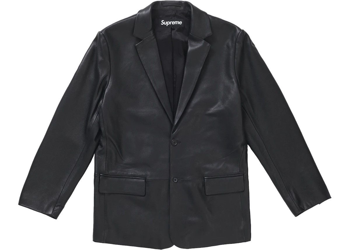 Supreme Leather Blazer | Grailed