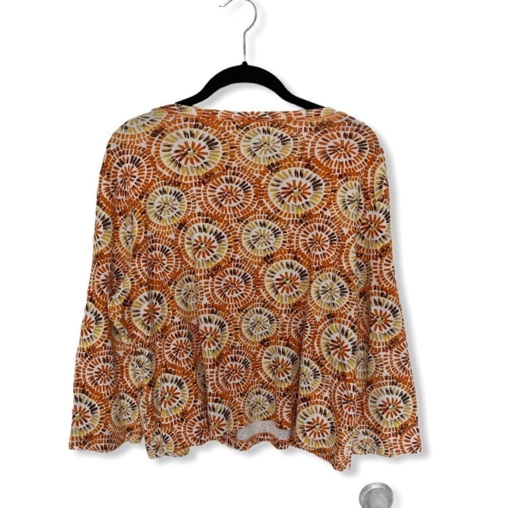 Other Rafaella Abstract Print Button Front Blouse Size LP Size L / US 10 / IT 46 - 3 Thumbnail