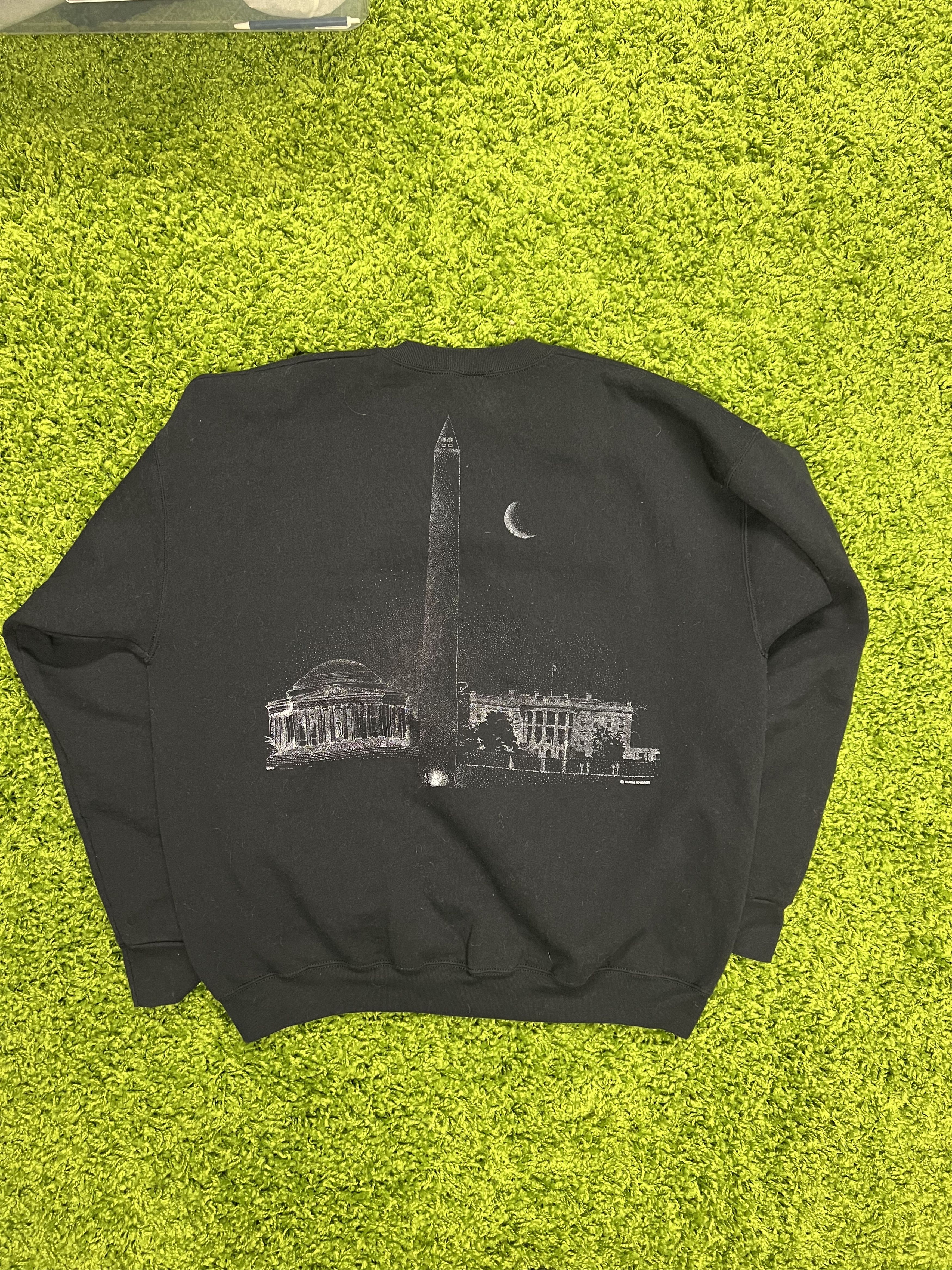 Vintage Vintage Veteran 1990s Washington DC Sweatshirt Crewneck Size US XL / EU 56 / 4 - 4 Thumbnail