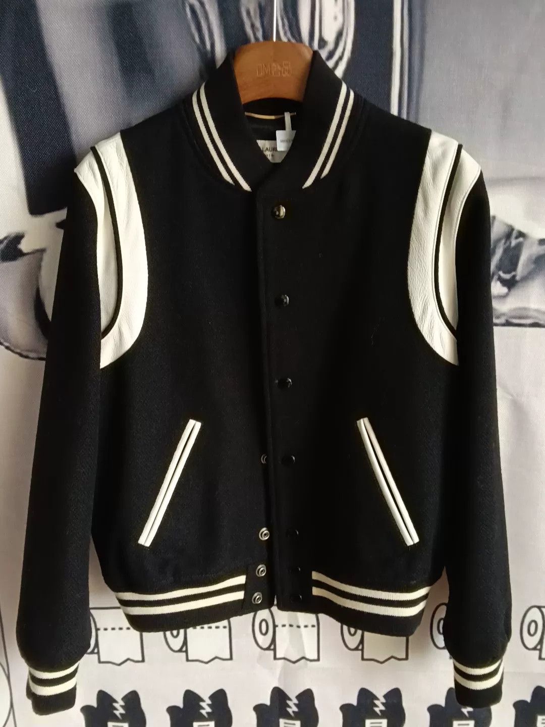 Saint Laurent Paris SAINT LAURENT Striped Varsity Jacket Size US XS / EU 42 / 0 - 1 Thumbnail