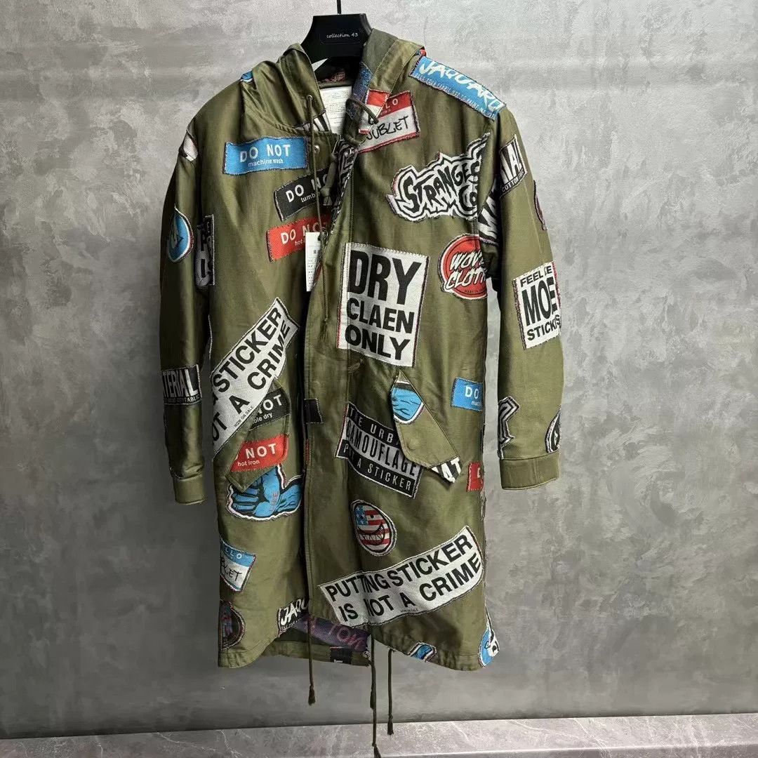 Doublet doublet Army Green Badge Fleece Parka Size US S / EU 44-46 / 1 - 1 Thumbnail