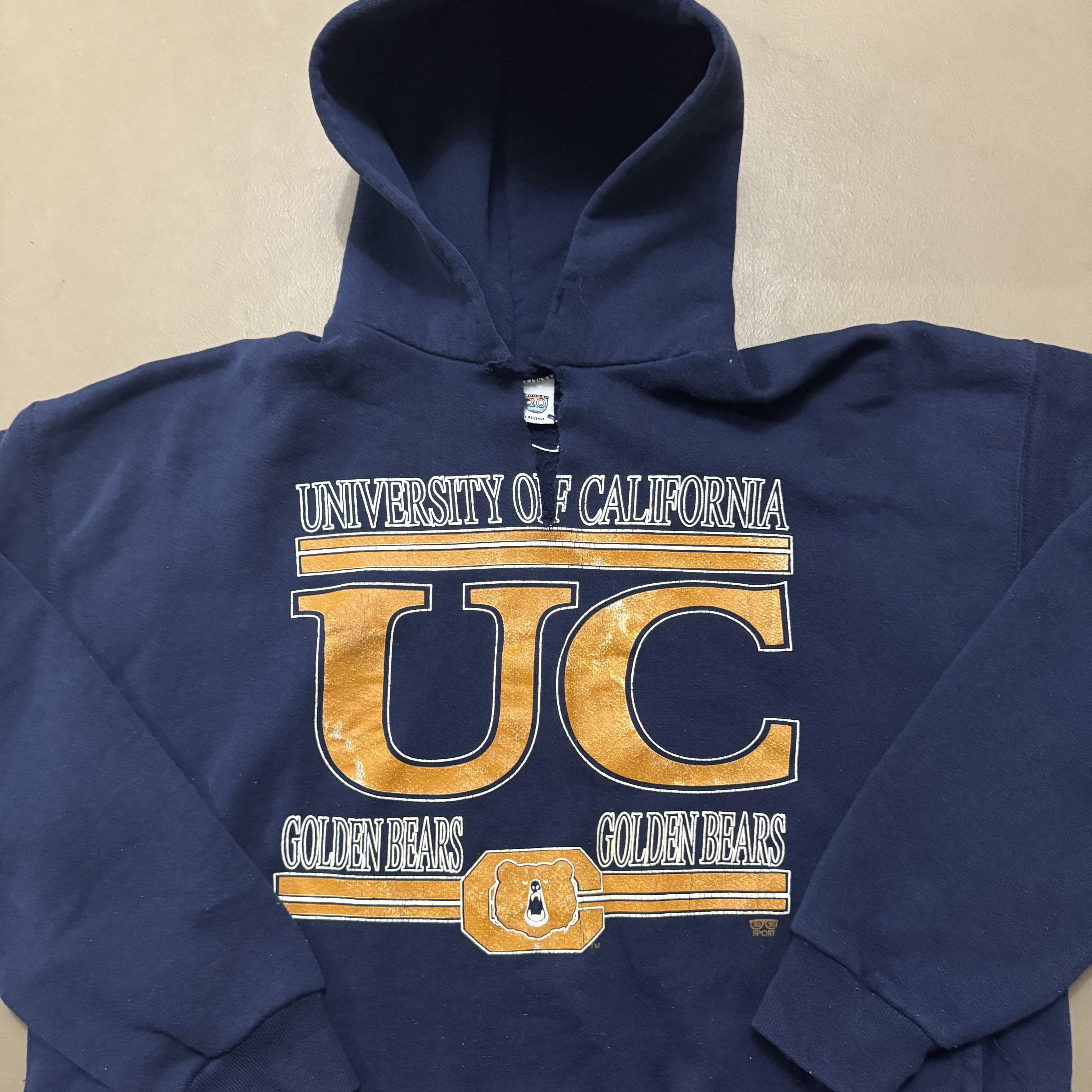 Vintage VTG 90s University of California Golden Bears Hoodie Size US XL / EU 56 / 4 - 2 Thumbnail