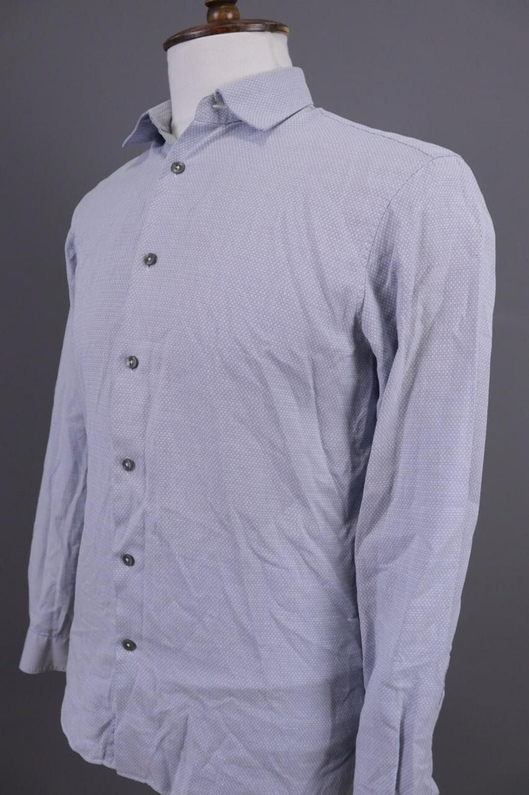 Ermenegildo Zegna Zegna Multicolor Geometric Slim Fit Casual Button Down Shirt Size US M / EU 48-50 / 2 - 8 Thumbnail