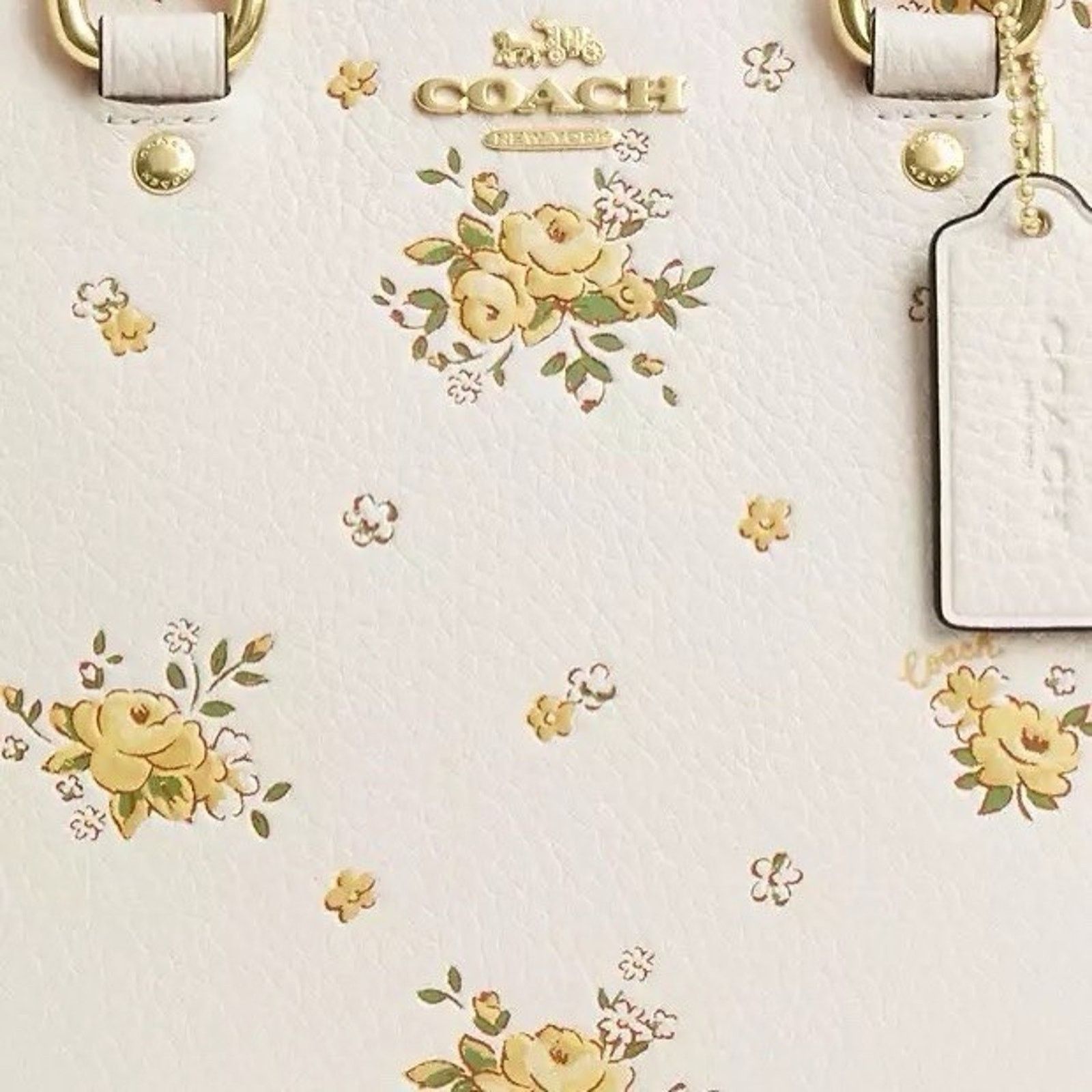 Coach NWT COACH Savannah Small Carryall Bag Floral Chalk CAL42 Size ONE SIZE - 11 Thumbnail
