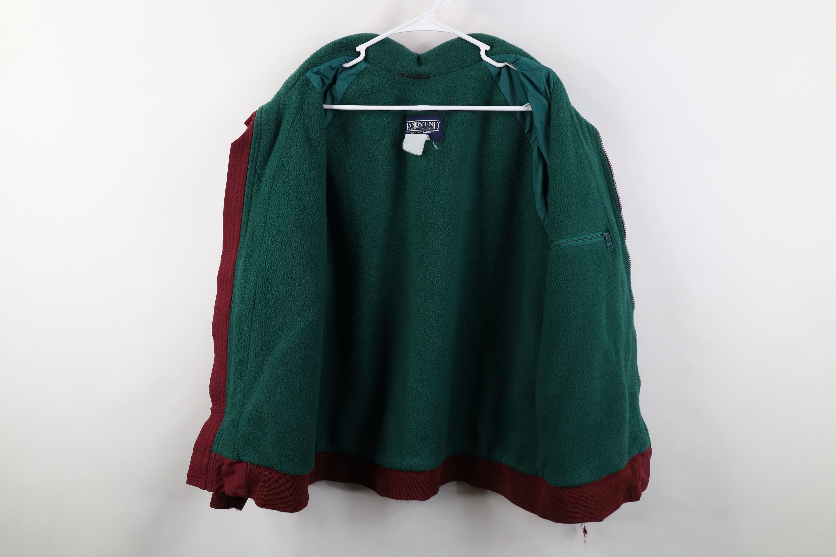 Lands' End Vintage 90s Lands End Fleece Lined Squall Bomber Jacket USA Size US XL / EU 56 / 4 - 10 Thumbnail