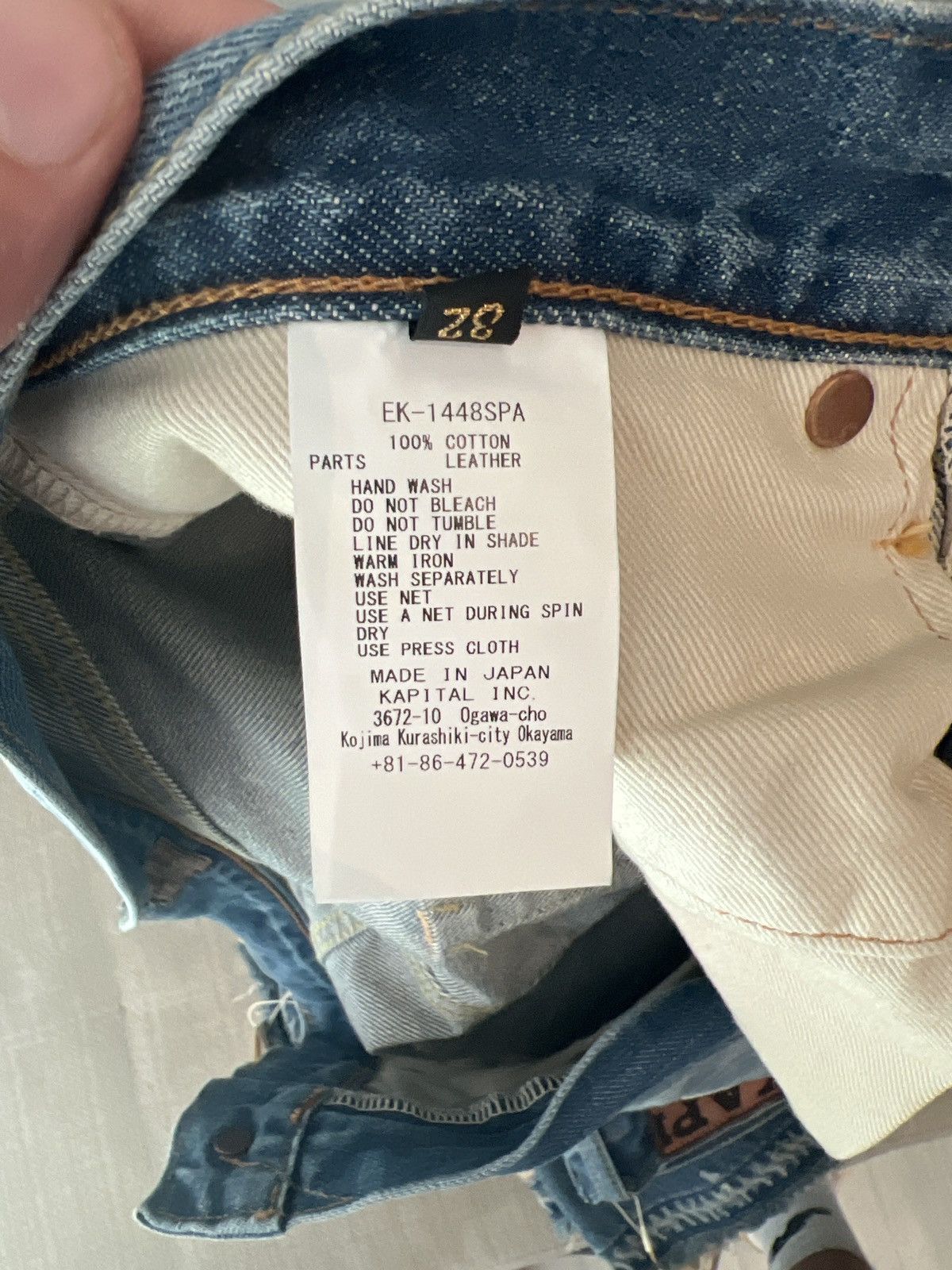 Kapital Kapital Bone Denim Shorts Indigo Size US 32 / EU 48 - 4 Thumbnail