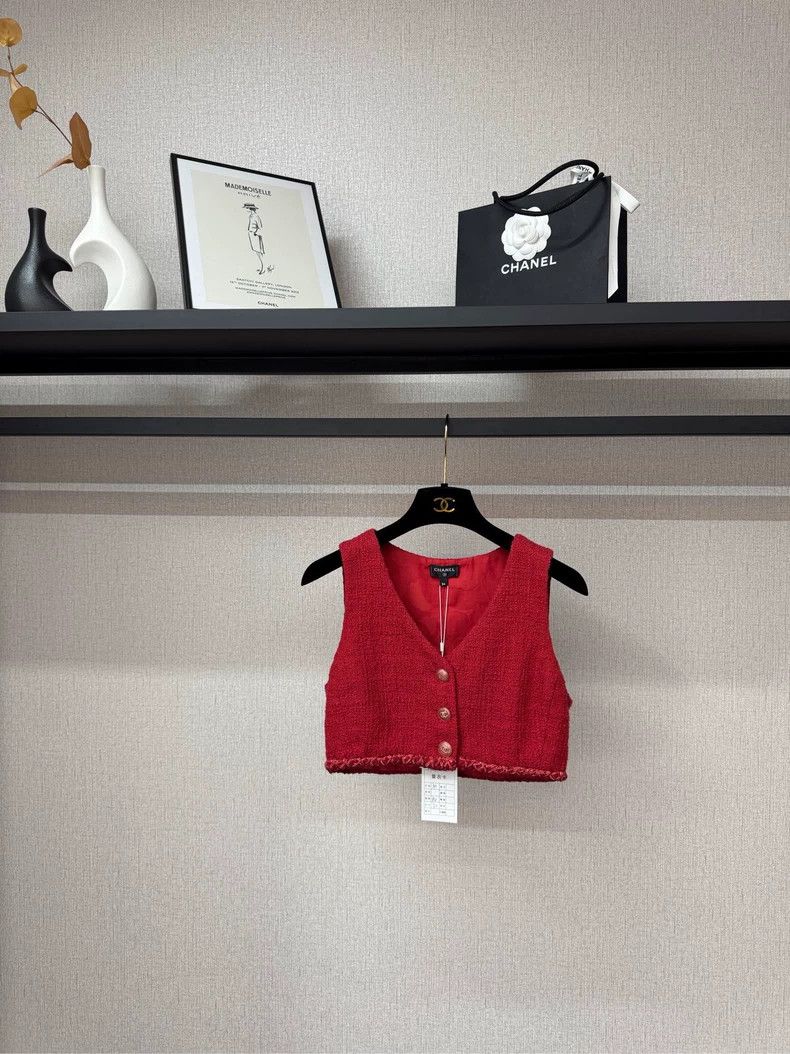 Chanel Red Vest Top from Jennie Collection- DMC