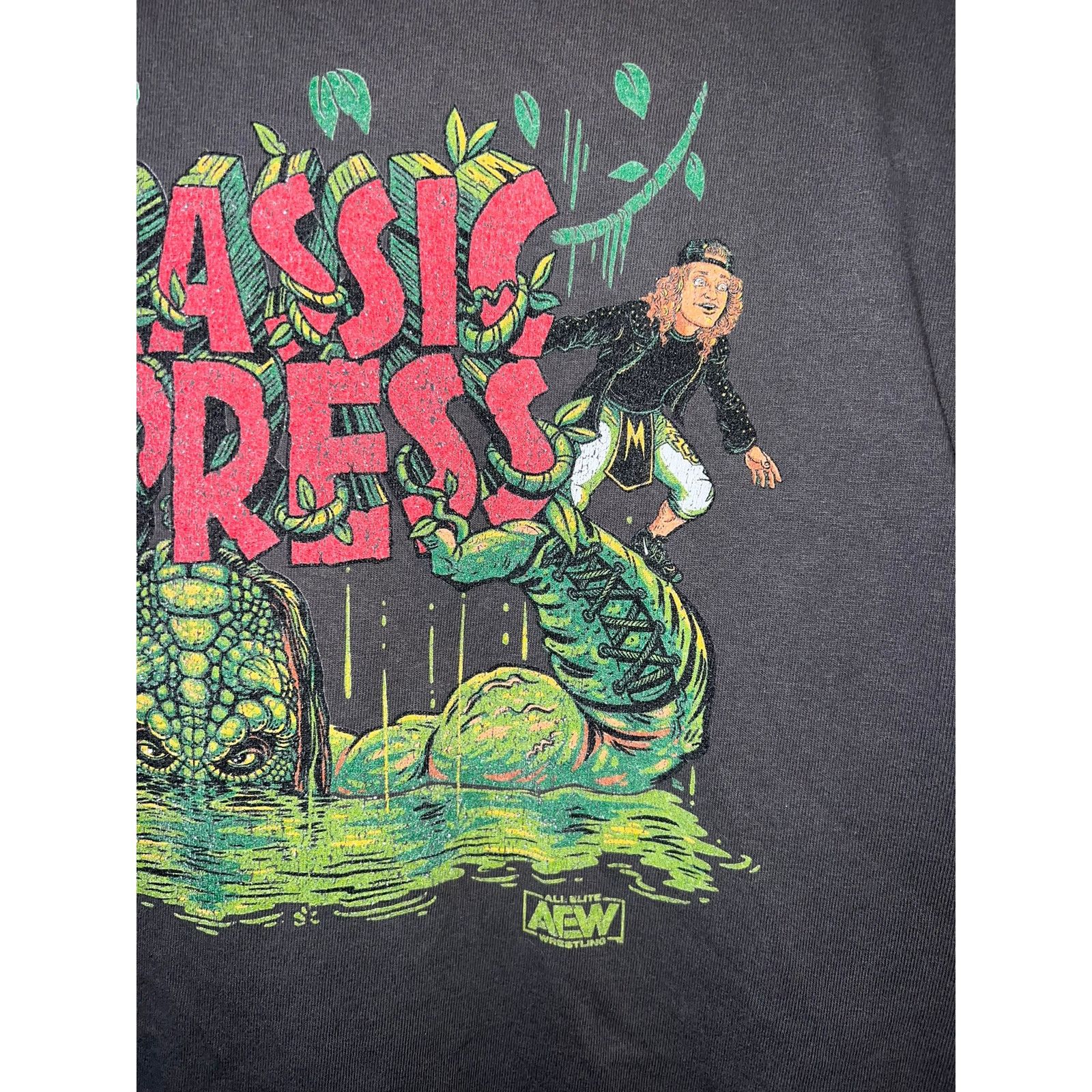 Hanes AEW Wrestling Shirt Jurassic Express Graphic Monster Tee L Size US L / EU 52-54 / 3 - 5 Thumbnail