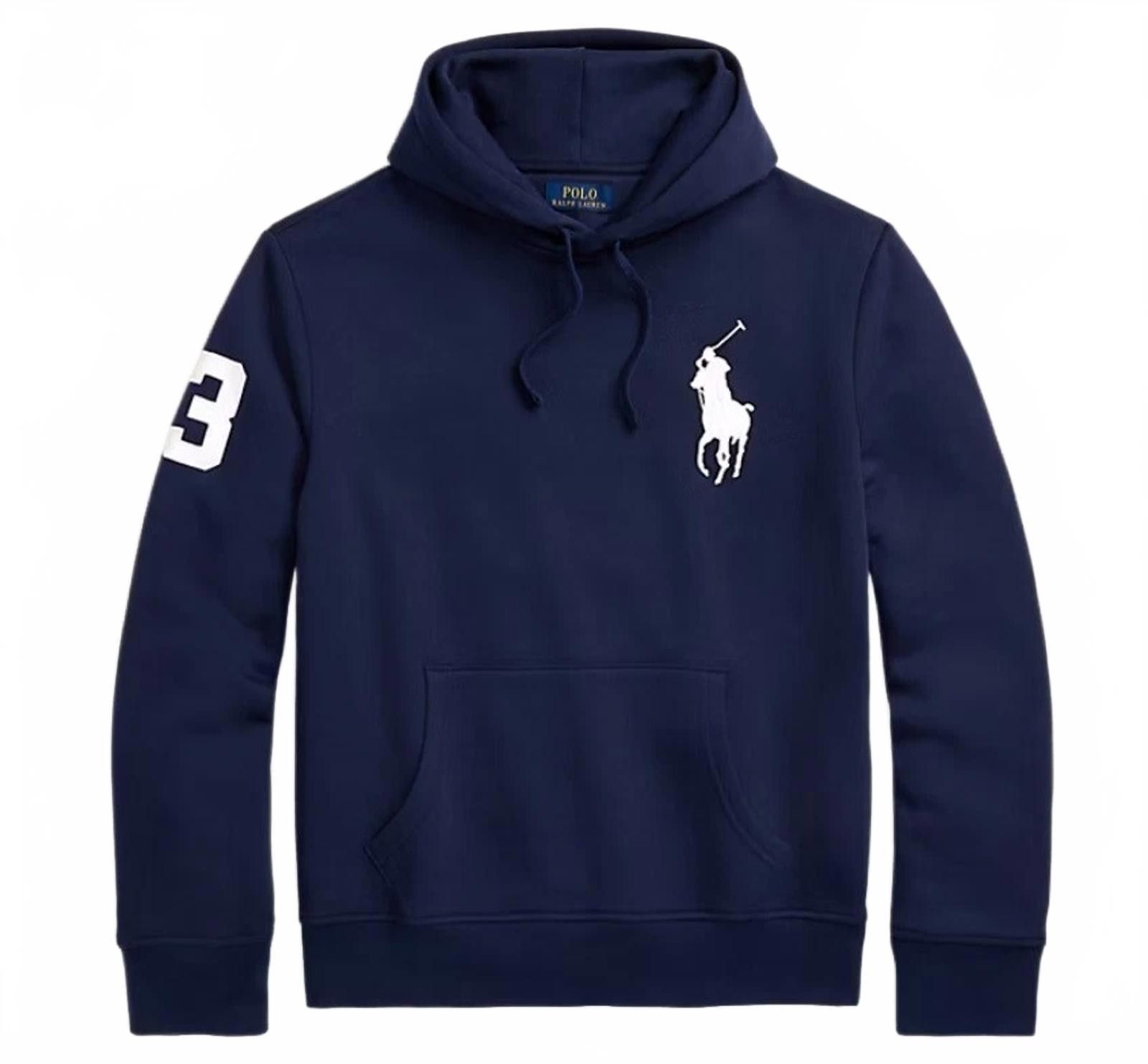 Polo Ralph Lauren Polo Ralph Lauren Navy Fleece Hoodie Pullover Big Pony Large Size US L / EU 52-54 / 3 - 1 Thumbnail