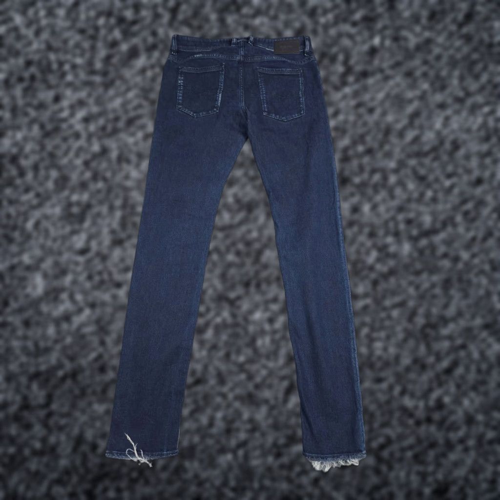 Diesel Sleenker Jeans Men 31 x 32 Dark Blue RAW HEM Skinny Jeans