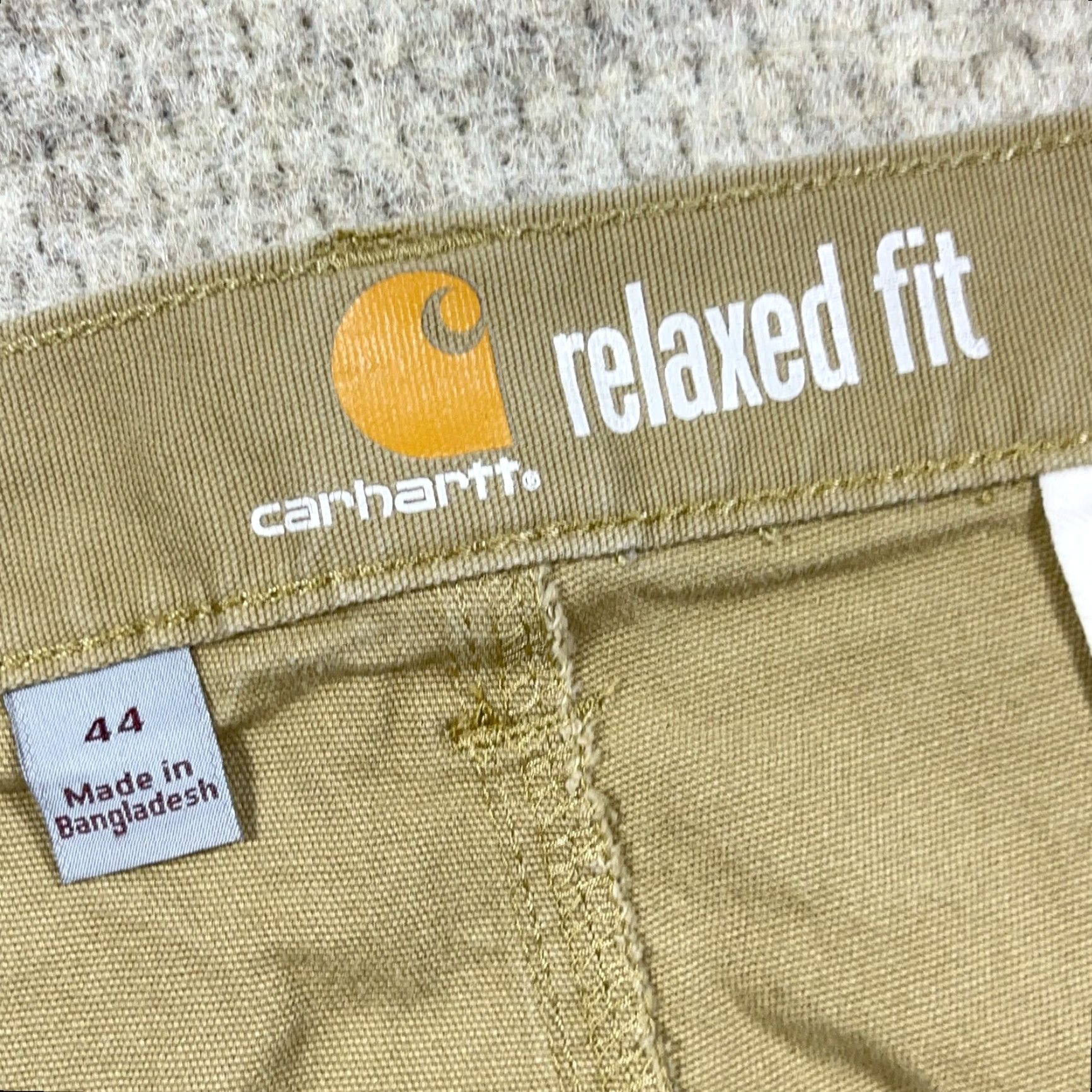 Carhartt Carhartt Shorts Men 44 Tan Brown Duck Canvas Cargo Relaxed Fit Utility Work Wear Cargo Pocket Pockets Zipper Front Button Logo Casual Workwear 90s? Size US 44 / EU 60 - 3 Thumbnail