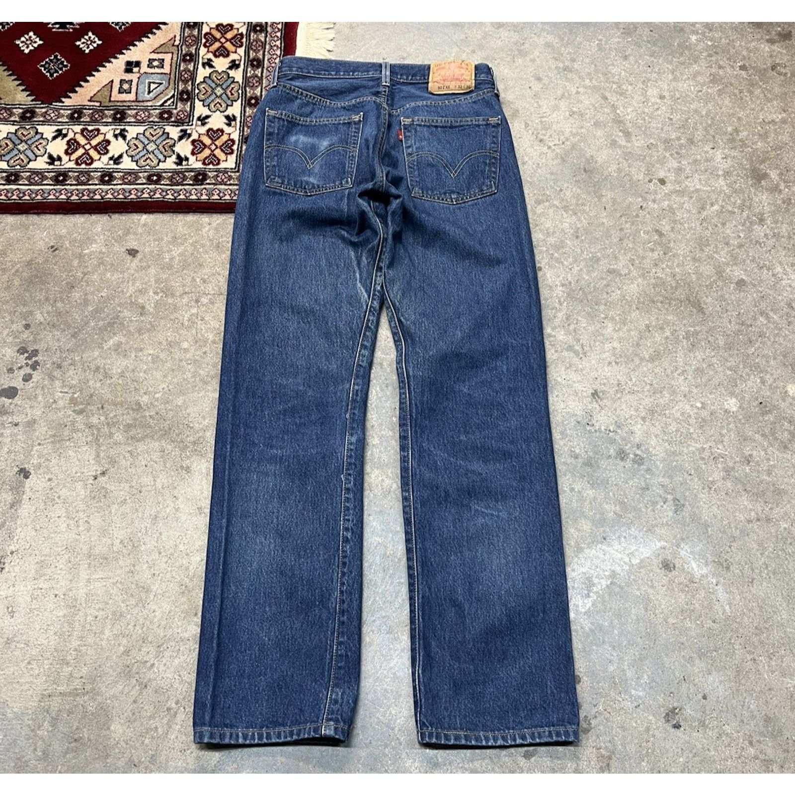 Levi's Levis 501 XX Vintage 2003 Jeans Dark Wash Fade Men’s 31x32.5 Size US 31 - 2 Thumbnail