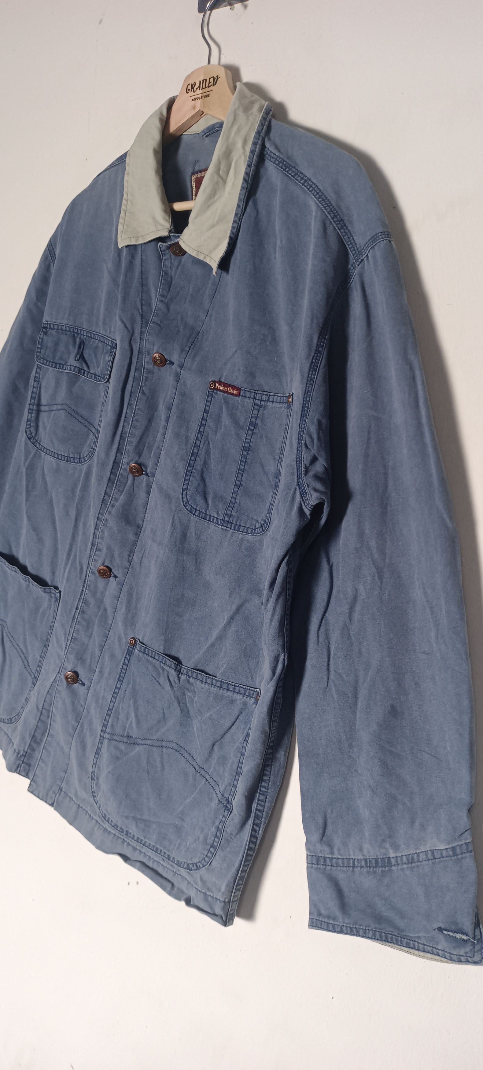 Marlboro Classics × Vintage Vintage🔥Marlboro Classics Workwear Denim Jacket Size US M / EU 48-50 / 2 - 3 Thumbnail