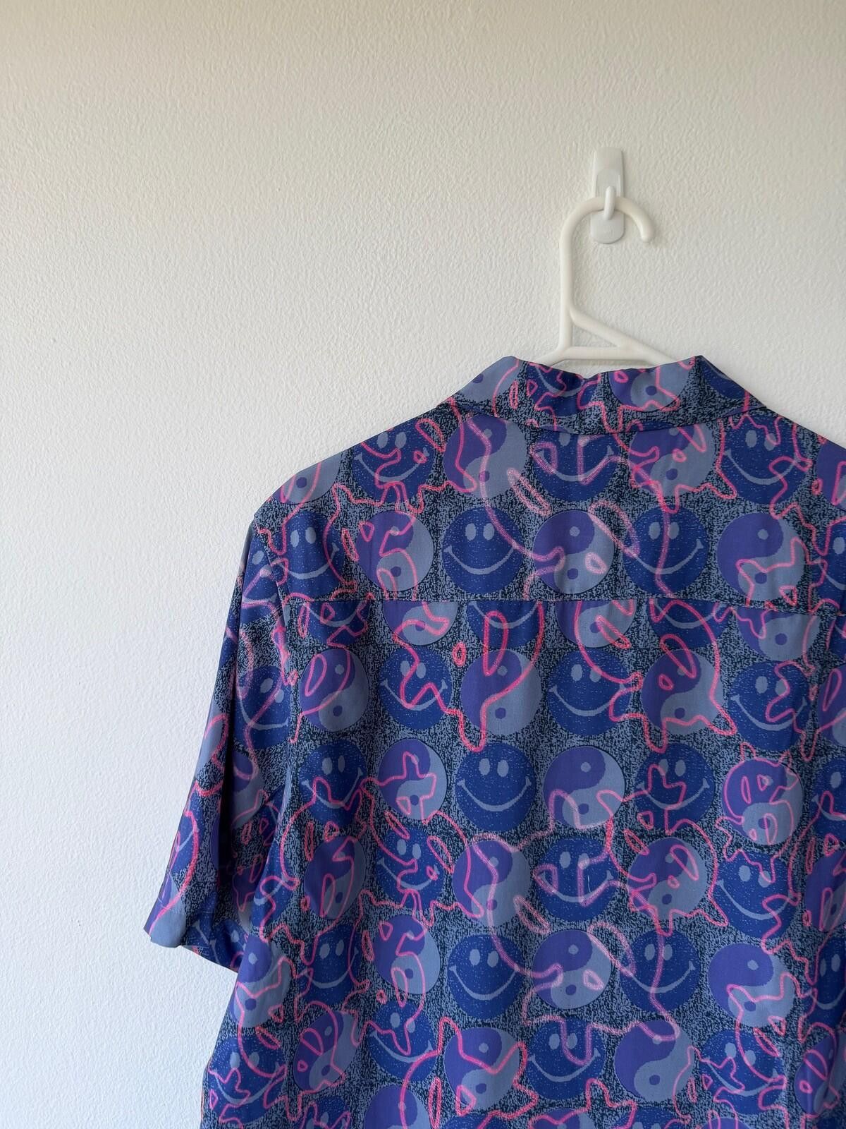 Ksubi new ksubi medium short sleeve resort shirt yin yang blue Size US M / EU 48-50 / 2 - 6 Thumbnail