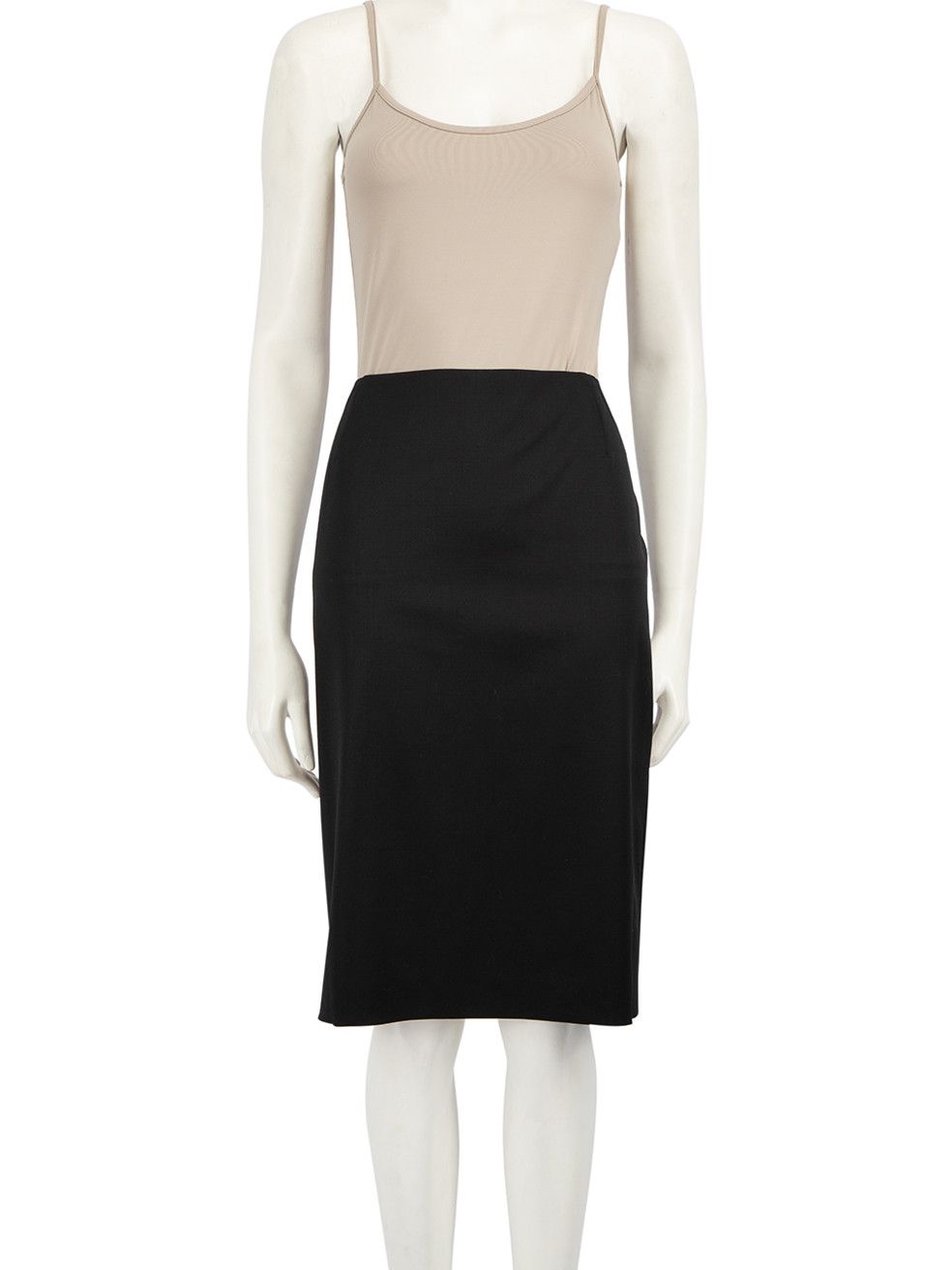 image of Escada Black Wool Straight Skirt, Women's (Size 28)