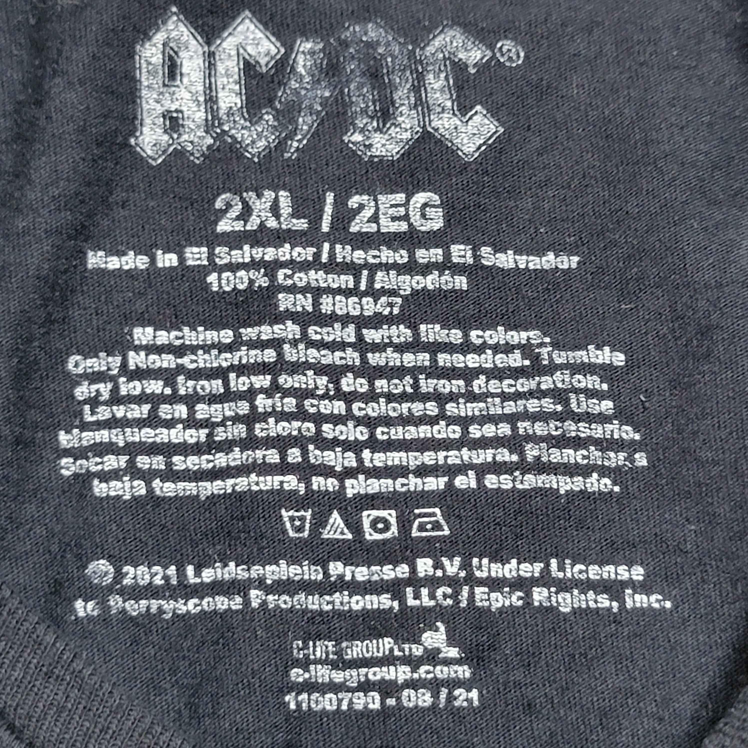 AC/DC AC/DC SS Black Tee "High Voltage" - Size 2XL Size US XXL / EU 58 / 5 - 4 Thumbnail