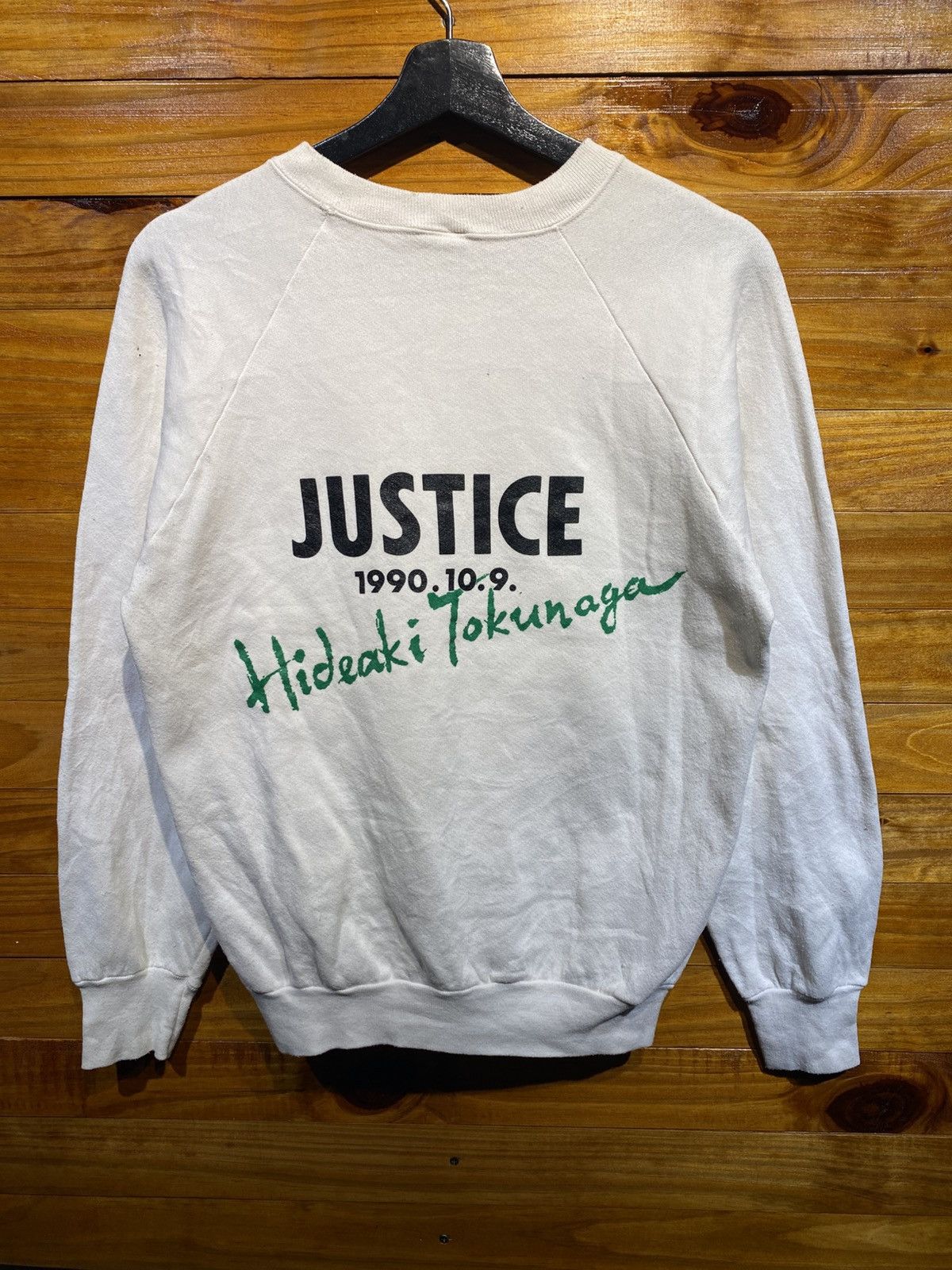 Band Tees Vintage 1990 Fruit of the Loom × Hideaki Tokunaga “Justice” Size US M / EU 48-50 / 2 - 7 Thumbnail