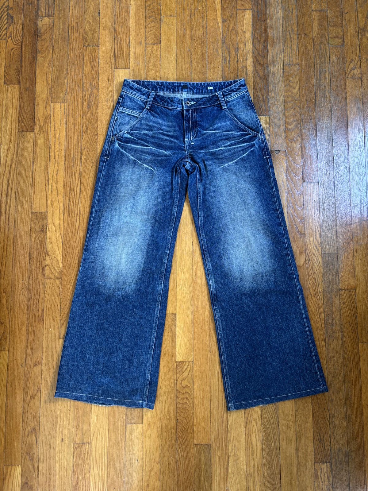Fax copy express 888 Low rise jeans in Dark blue/L
