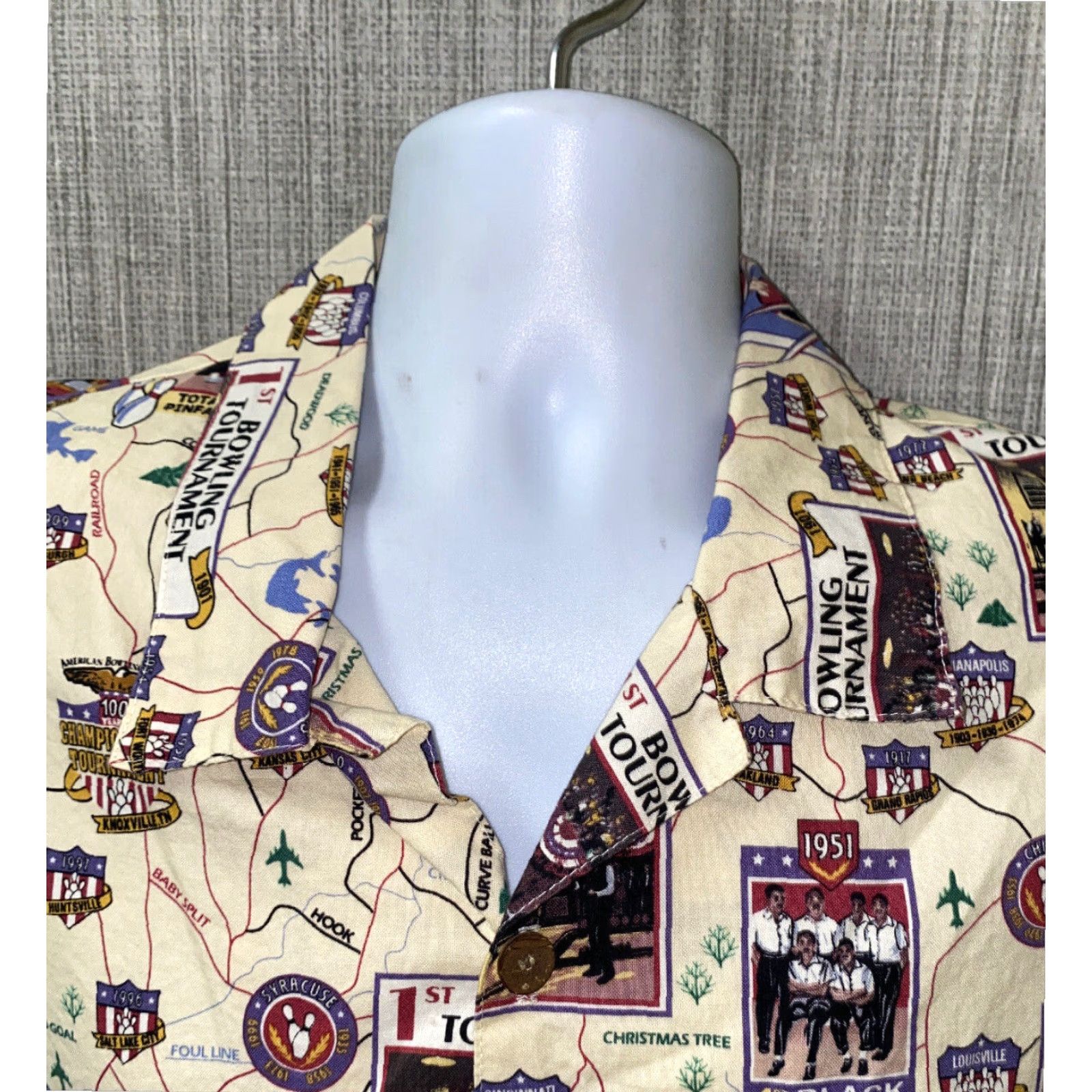 DANCER Toucan Dance Mens Hawaiian Bowling Print Short Sleeve Shirt Large Multicolor Size US L / EU 52-54 / 3 - 3 Thumbnail