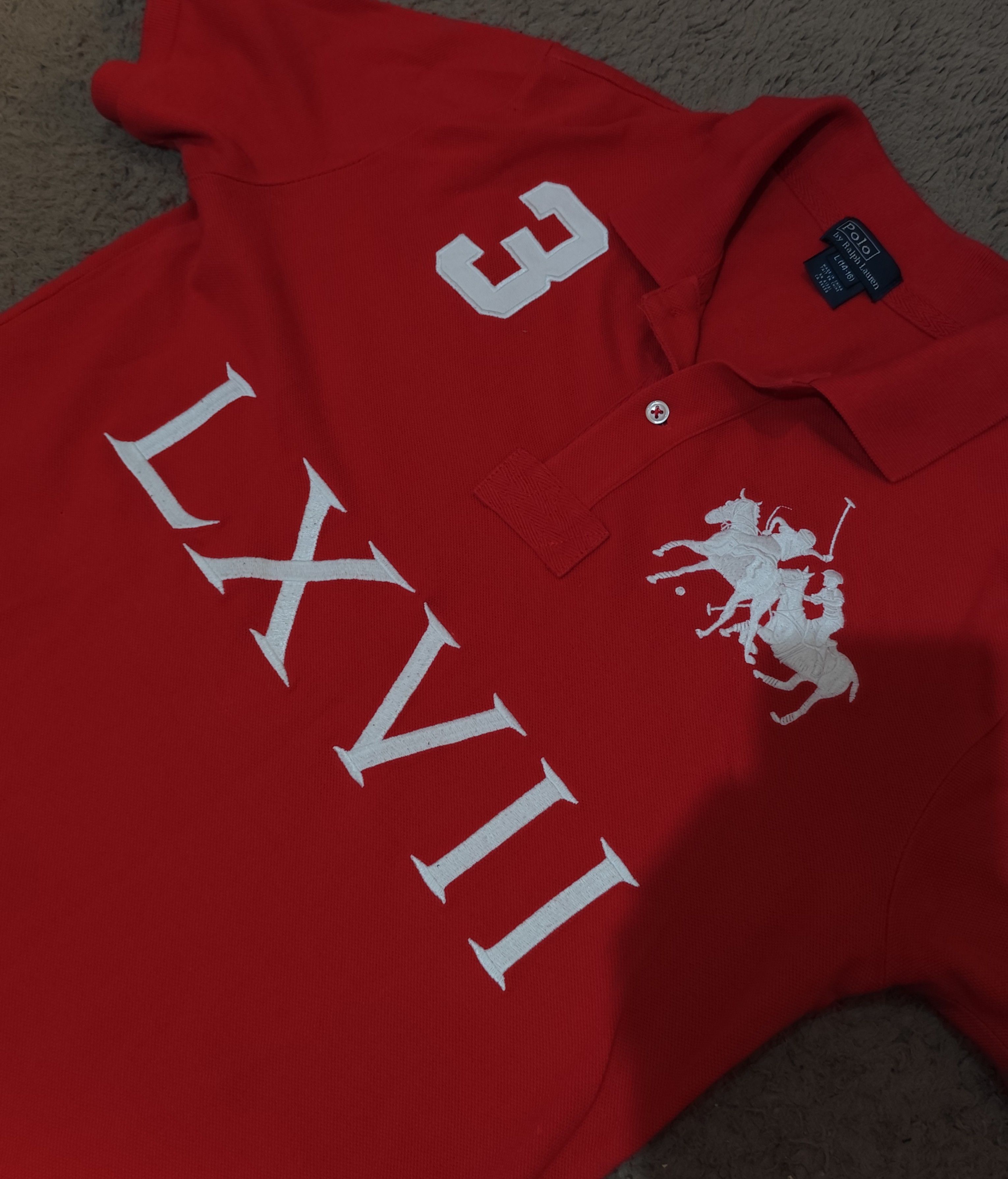 Polo Ralph Lauren Polo Ralph Lauren Big Pony Roman numbers shirt Size US L / EU 52-54 / 3 - 2 Thumbnail