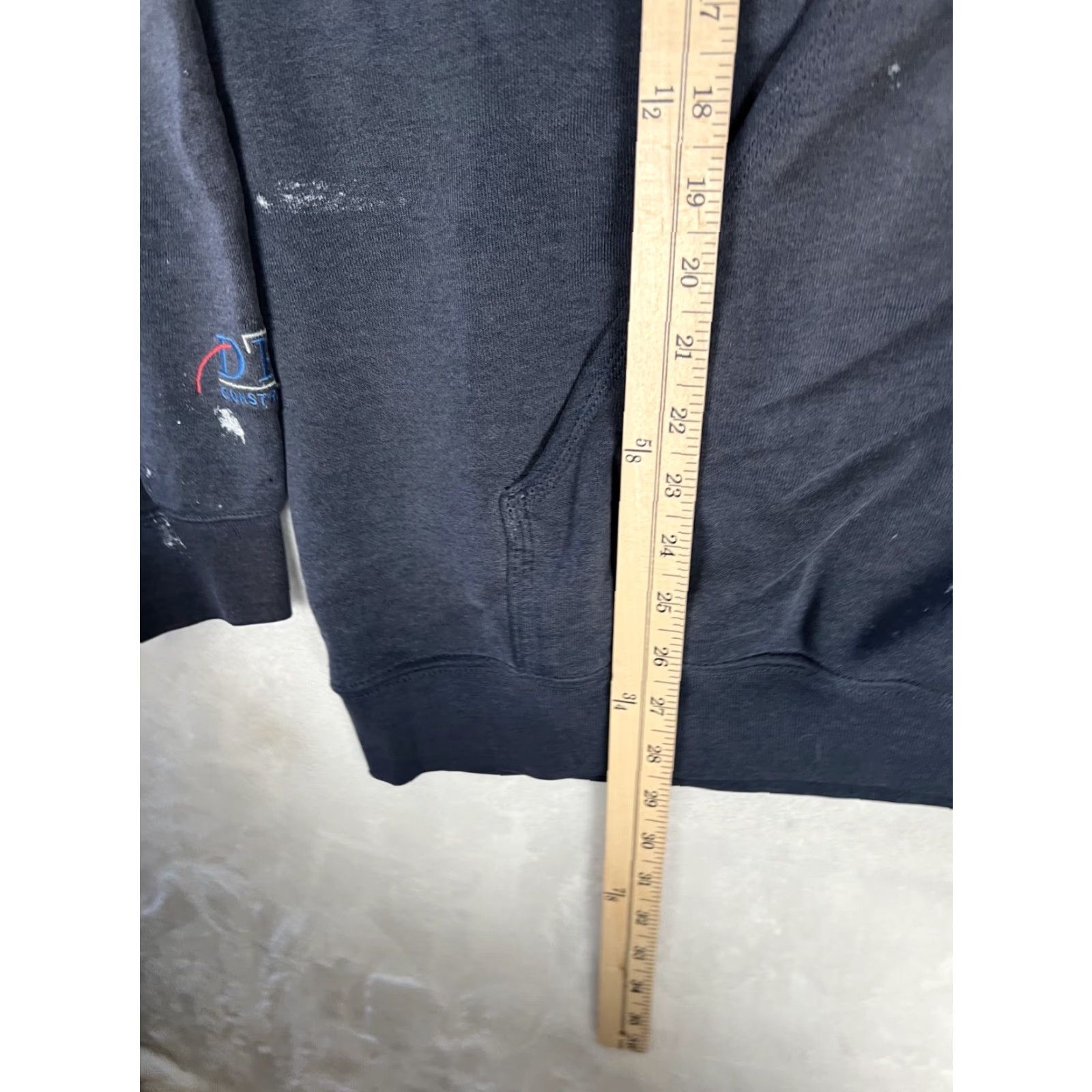 Carhartt VINTAGE Carhartt Hoodie Sweatshirt Mens XL Blue "We Exist To Build" Sun Faded Caveat: sun faded and stains throughout Size US XL / EU 56 / 4 - 7 Thumbnail