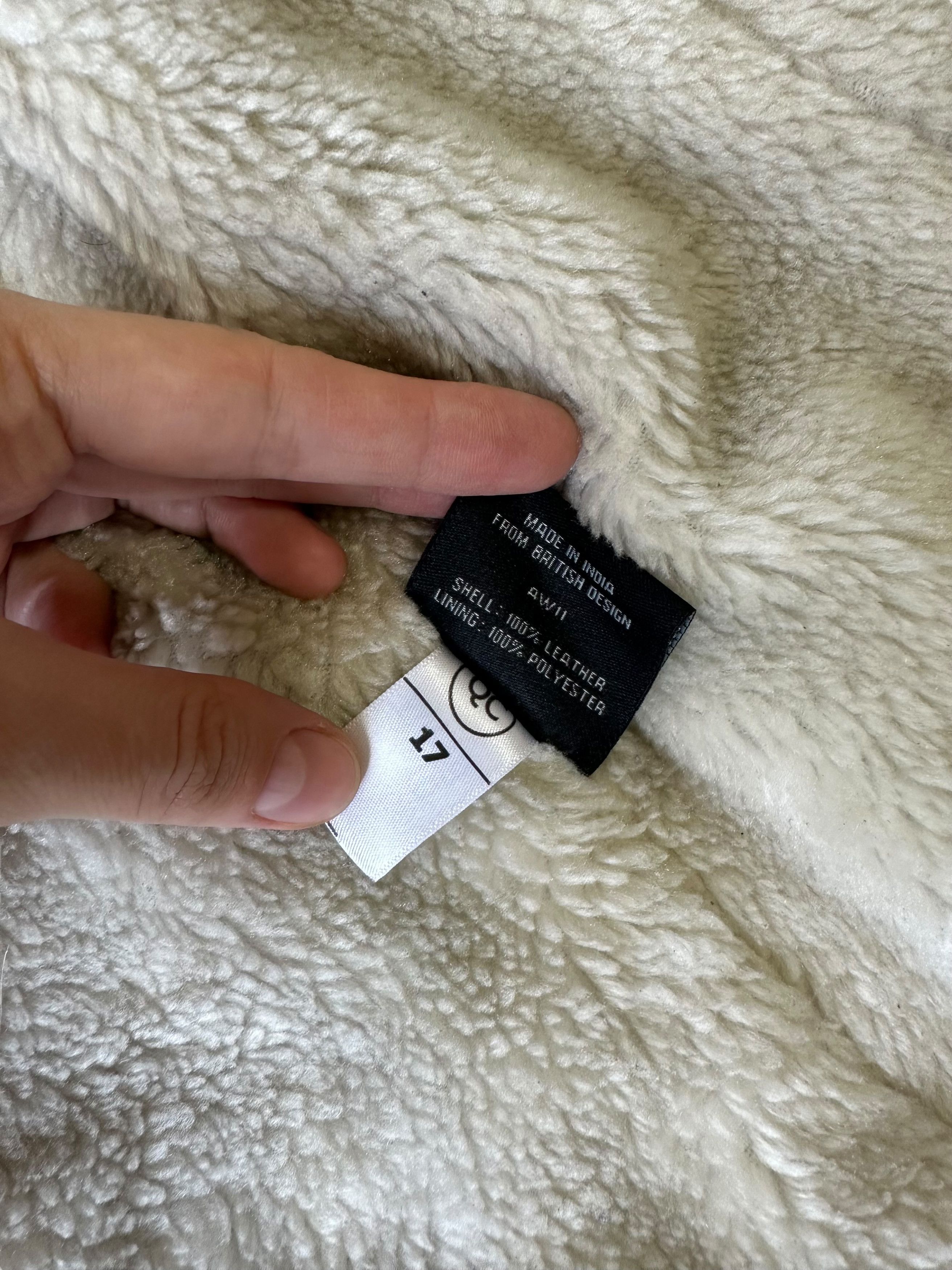 Allsaints Superdry Leather Meghan Shearling Jacket (M) Size M / US 6-8 / IT 42-44 - 8 Thumbnail