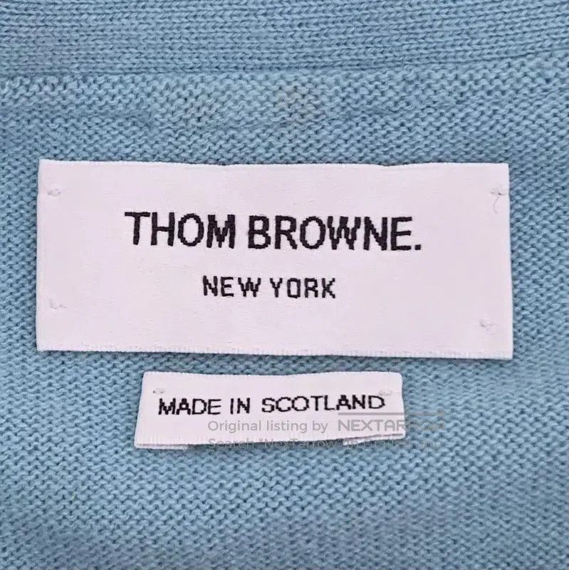 Thom Browne Thom Browne Blue Cashmere Short Cardigan . Size XS / US 0-2 / IT 36-38 - 5 Thumbnail