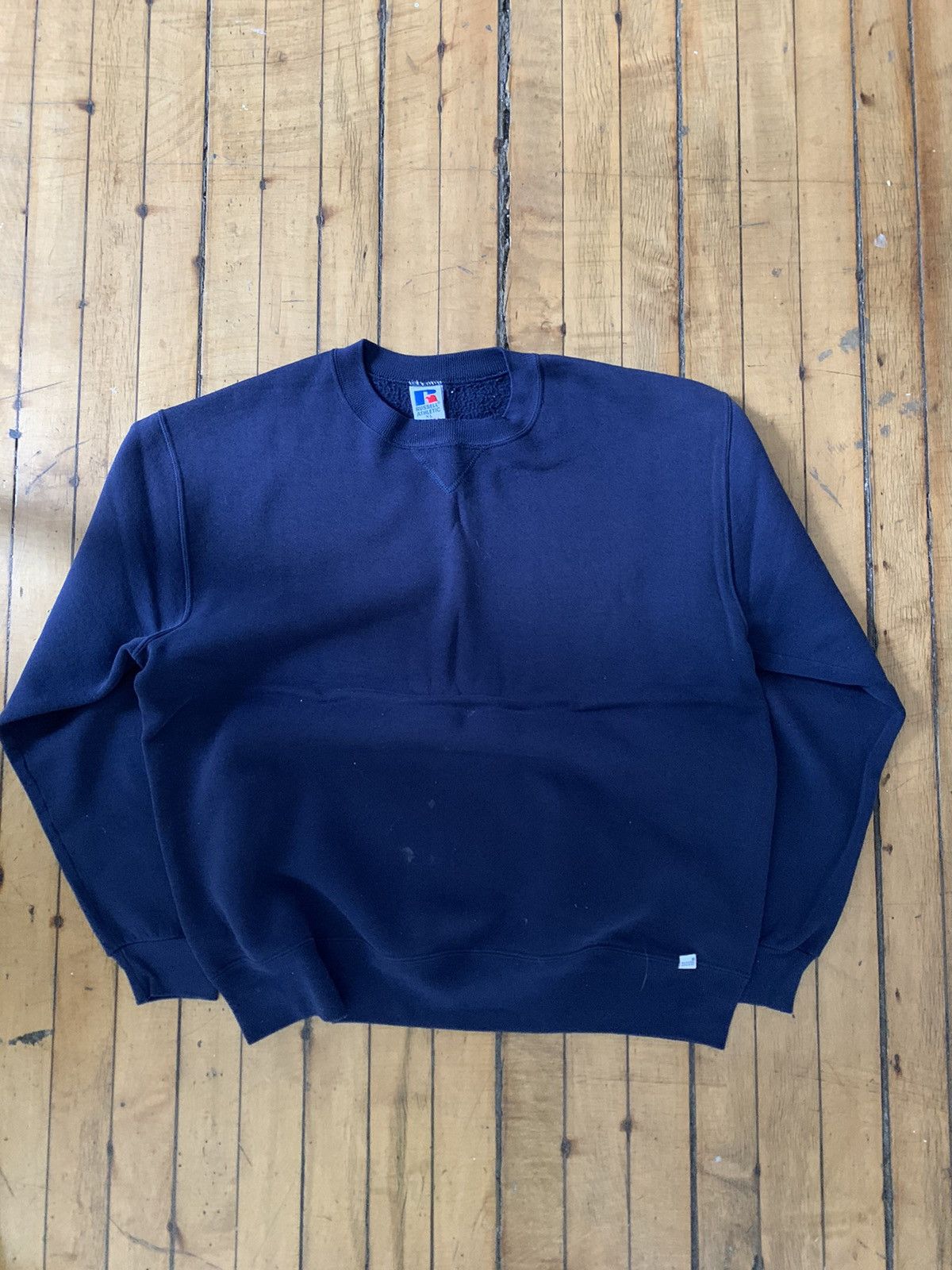 Image of Russell Athletic x Vintage Russell Crewneck Navy, Men's (Size XL)