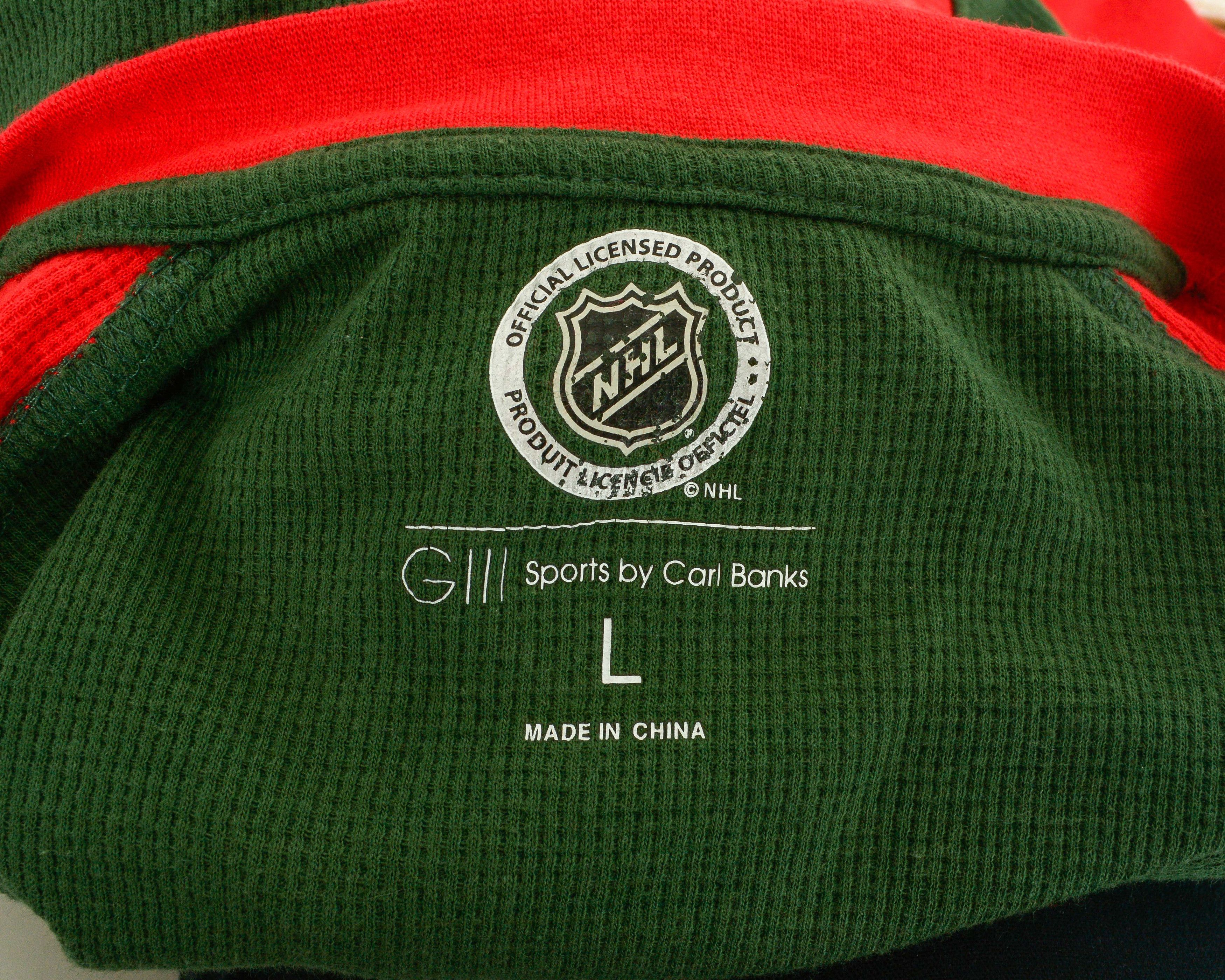NHL Minnesota Wild G-III Men L Sweatshirt Jumper Collar Tie Size US L / EU 52-54 / 3 - 6 Thumbnail