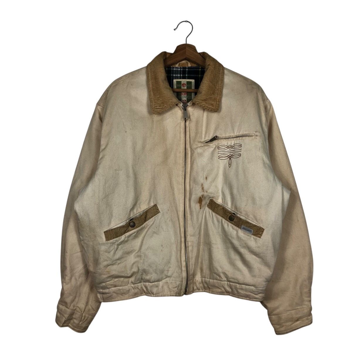 Japanese Brand 📌Vtg Bomber Jacket Horse Power Blanket Tartan Issey Miyake Size US L / EU 52-54 / 3 - 2 Thumbnail