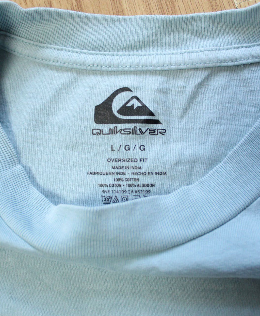 Quiksilver 🔥 Quiksilver Oversized Fit Big Logo Surf Beach T Shirt Tee Size US L / EU 52-54 / 3 - 4 Thumbnail