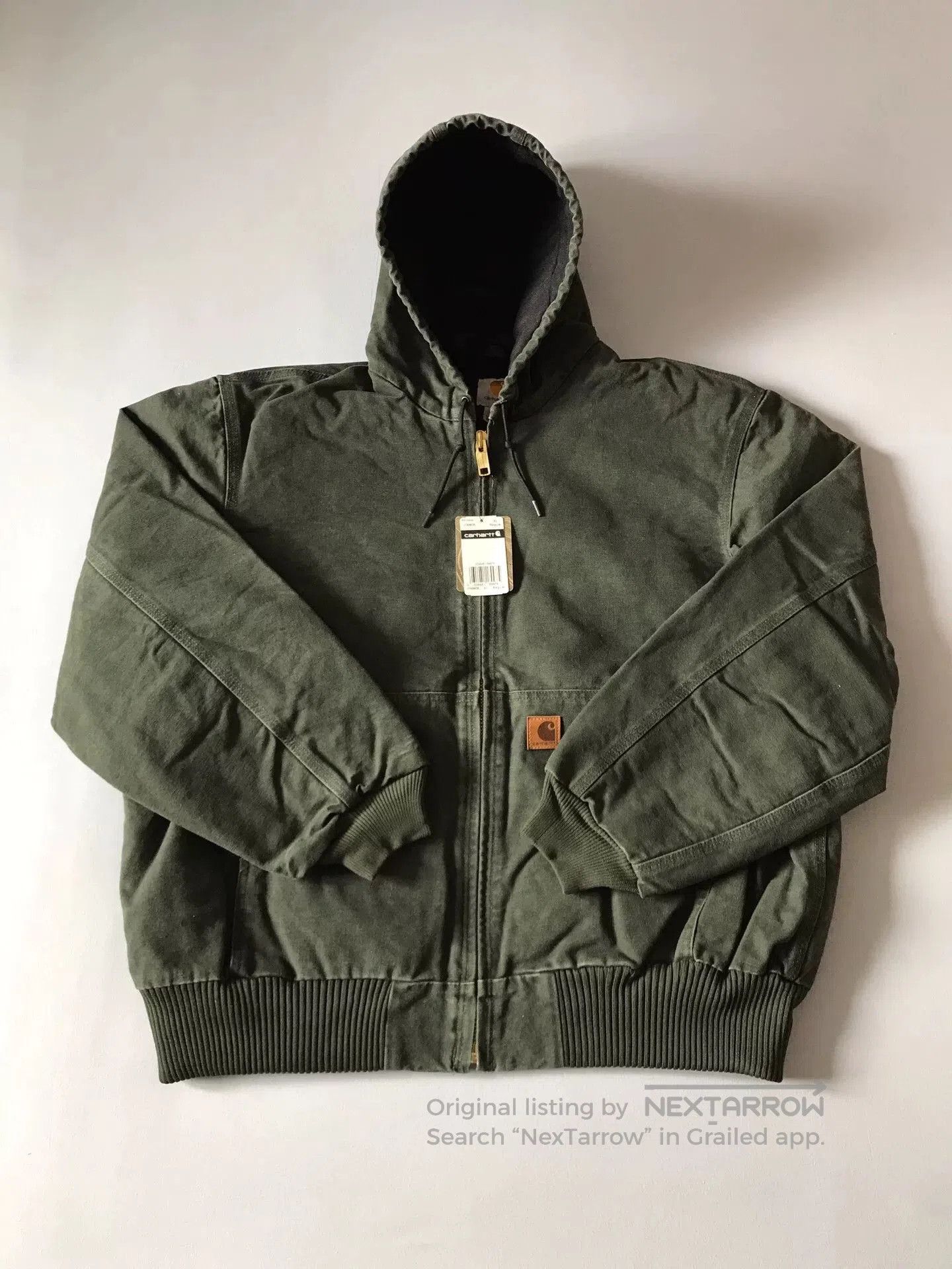 Carhartt Carhartt J130 Moss Green Hooded Jacket. Size US XL / EU 56 / 4 - 1 Thumbnail