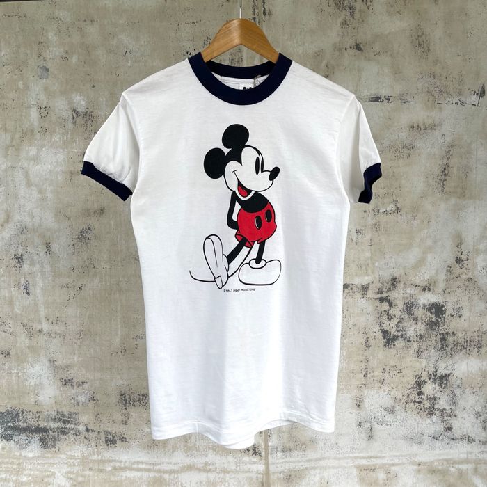 Vintage 70s Mickey Mouse Ringer T Shirt Walt Disney Grailed