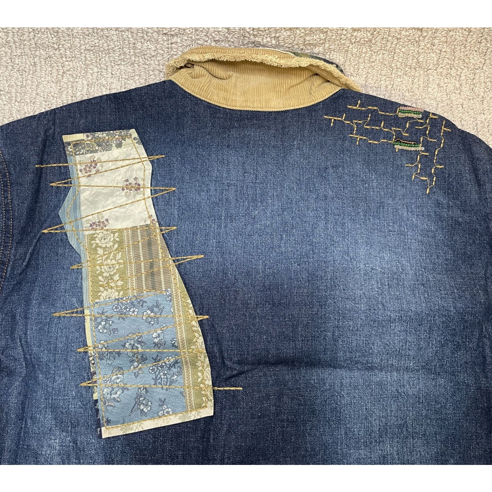 Double D Ranch Double D Ranch Crossing the Brazos Denim Jacket 1X NWT Patch Size XL / US 12-14 / IT 48-50 - 19 Thumbnail