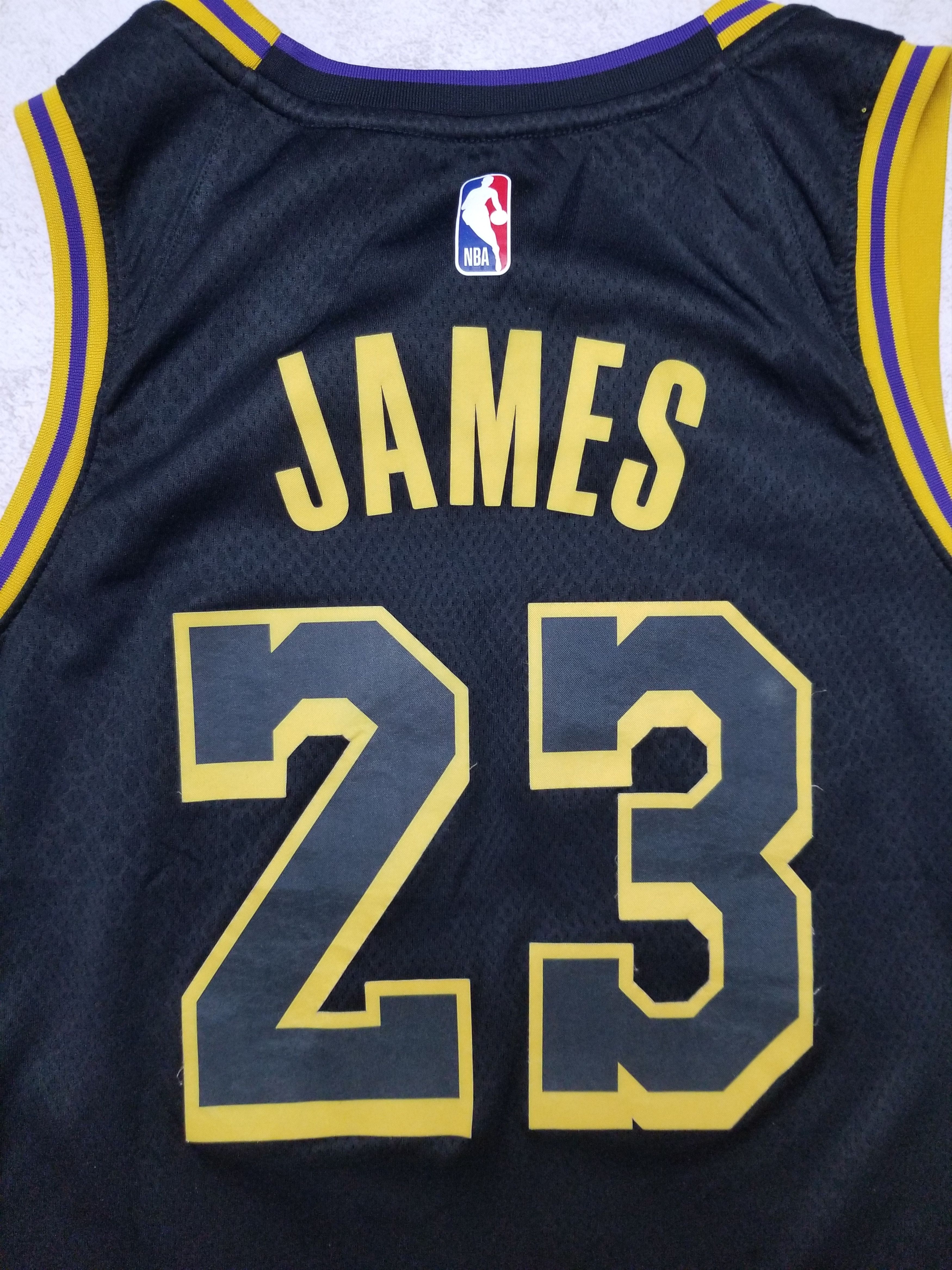 Nike NBA Lebron James #23 Jersey LA Lakers Black Mamba Size US L / EU 52-54 / 3 - 14 Thumbnail