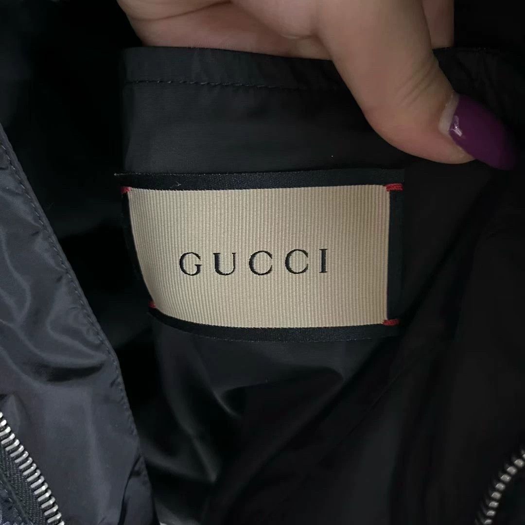 Gucci gucci black printed nylon hooded puffer jacket Size US M / EU 48-50 / 2 - 5 Thumbnail