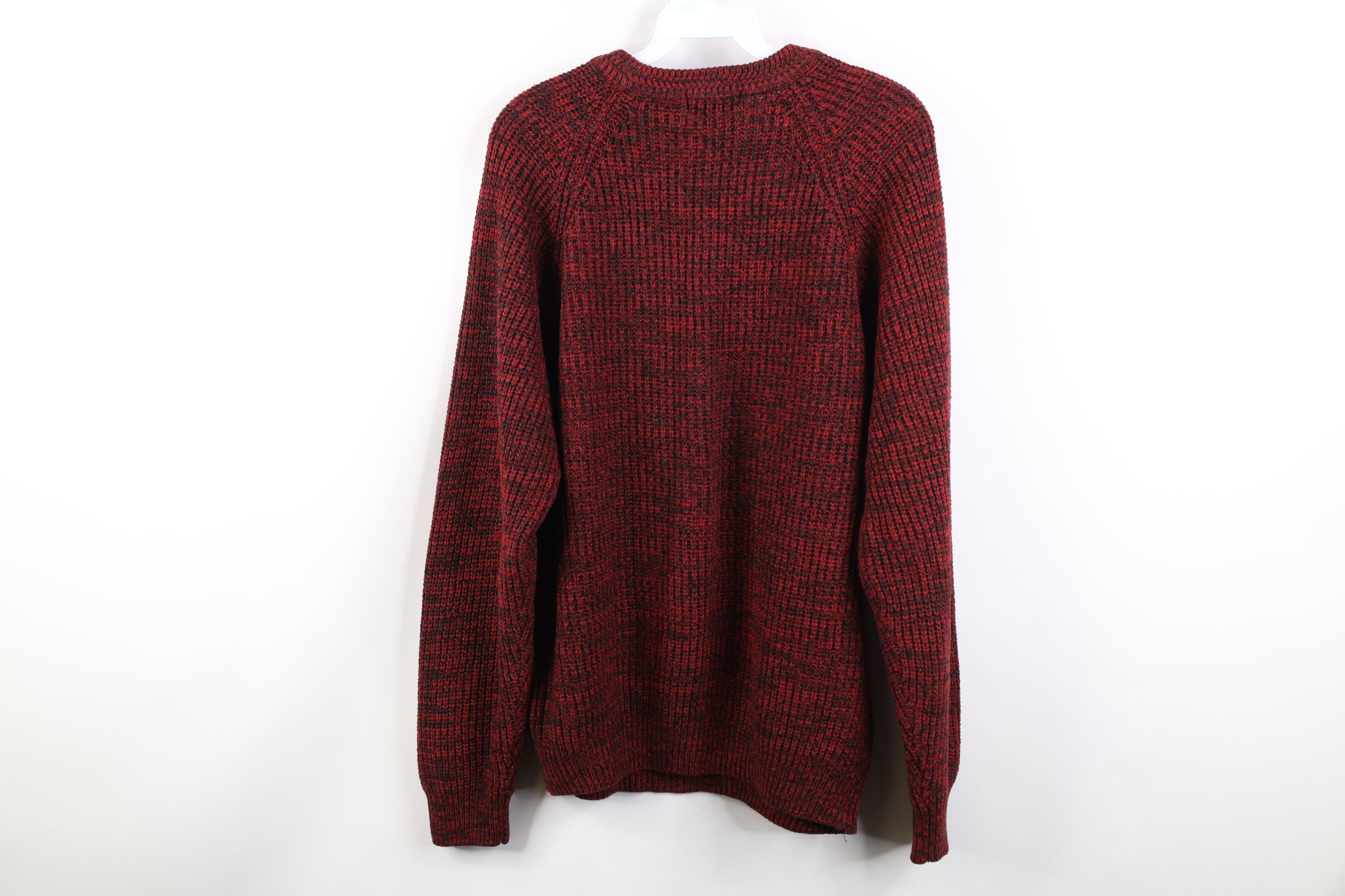 Vintage Vintage 90s Streetwear Ribbed Knit Sweater Heather Red Size US M / EU 48-50 / 2 - 7 Thumbnail