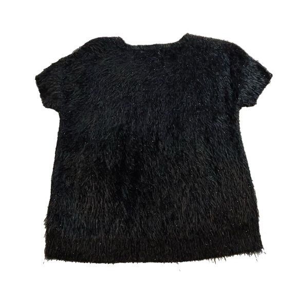 Jennifer Lopez Jennifer Lopez Furry Soft Black Sparkle Shiny Top Women’s Ex Size XS / US 0-2 / IT 36-38 - 8 Thumbnail