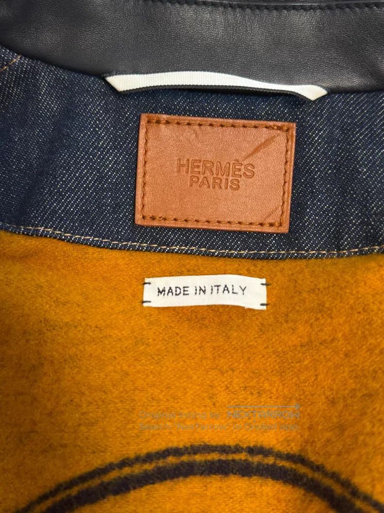 Hermes Hermes Denim leather jacket Size XXS / US 00 / IT 34 - 4 Thumbnail