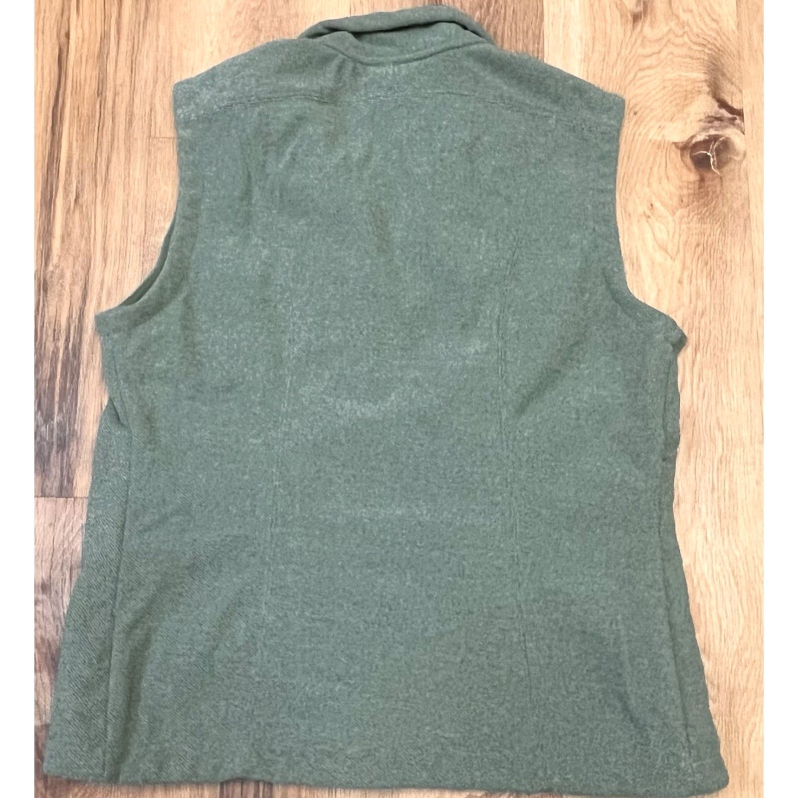 Patagonia Patagonia Vest Womens L Fleece Full Zip Windproof Synchilla Logo Pockets Mid-Length Green Size L / US 10 / IT 46 - 5 Thumbnail