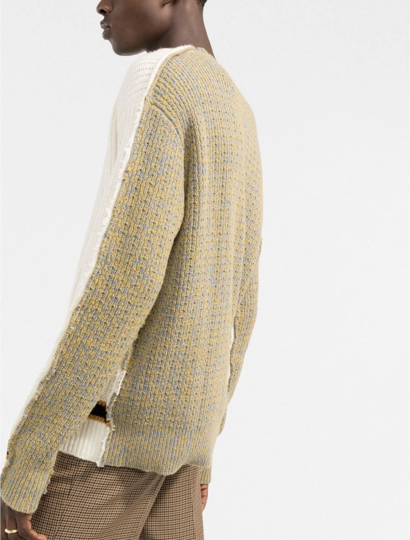 Marni Two tone v neck sweater Size US L / EU 52-54 / 3 - 2 Thumbnail