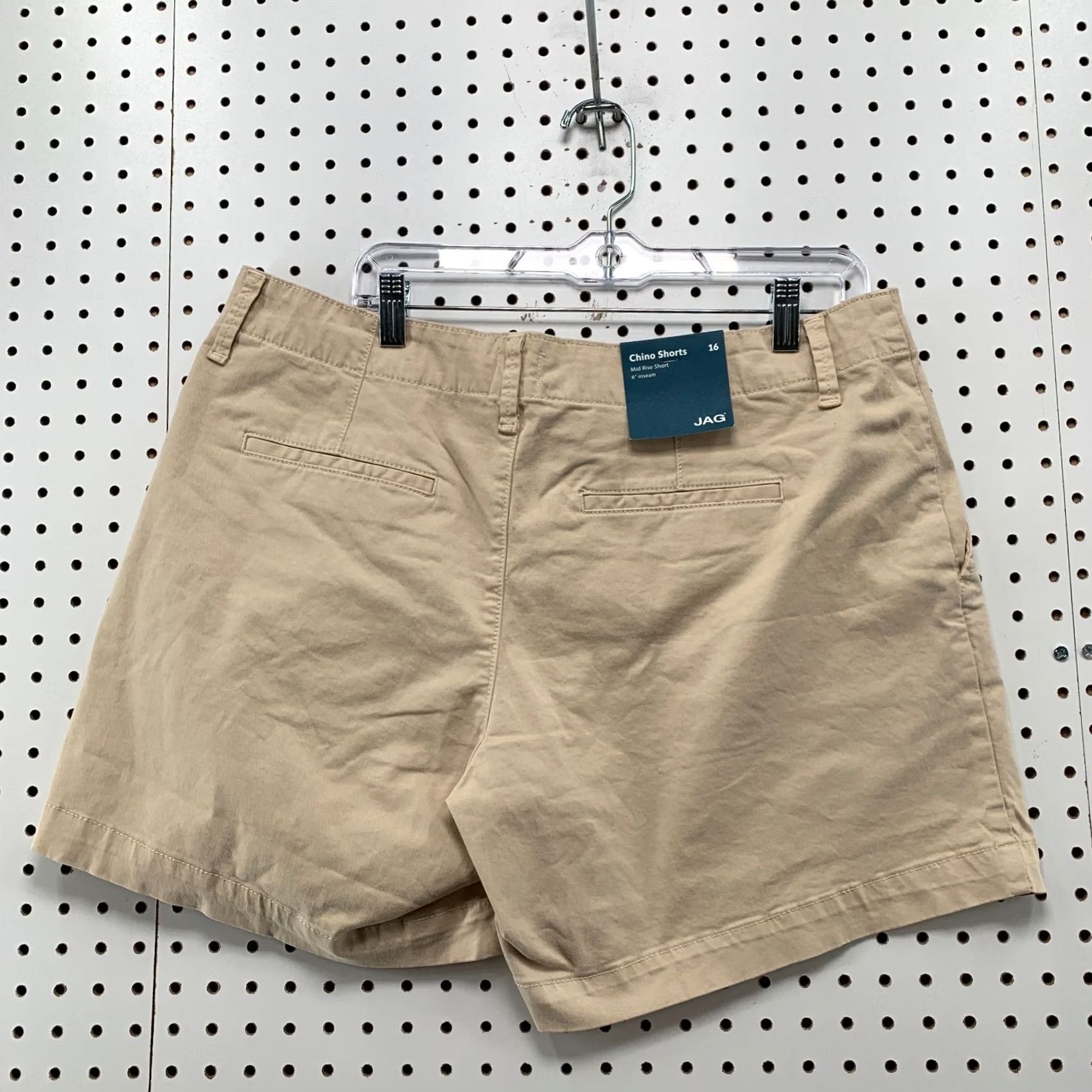 Vintage NEW JAG Shorts Size 16 Mid Rise Tan Khaki Fits 36x6 Chino NWT Size 38" / US 16 / IT 52 - 7 Thumbnail