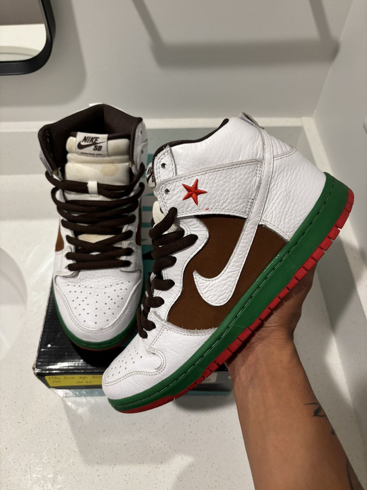 Nike 2014 Nike Dunk High SB Calli Size US 9.5 / EU 42-43 - 1 Thumbnail