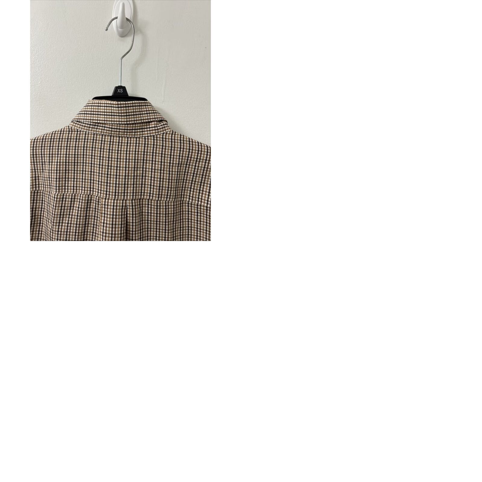 Brooks Brothers Brooks Brothers Original Polo Shirt Mens Medium Brown Plaid Regular Fit Non Iron Shirt Size US M / EU 48-50 / 2 - 9 Thumbnail